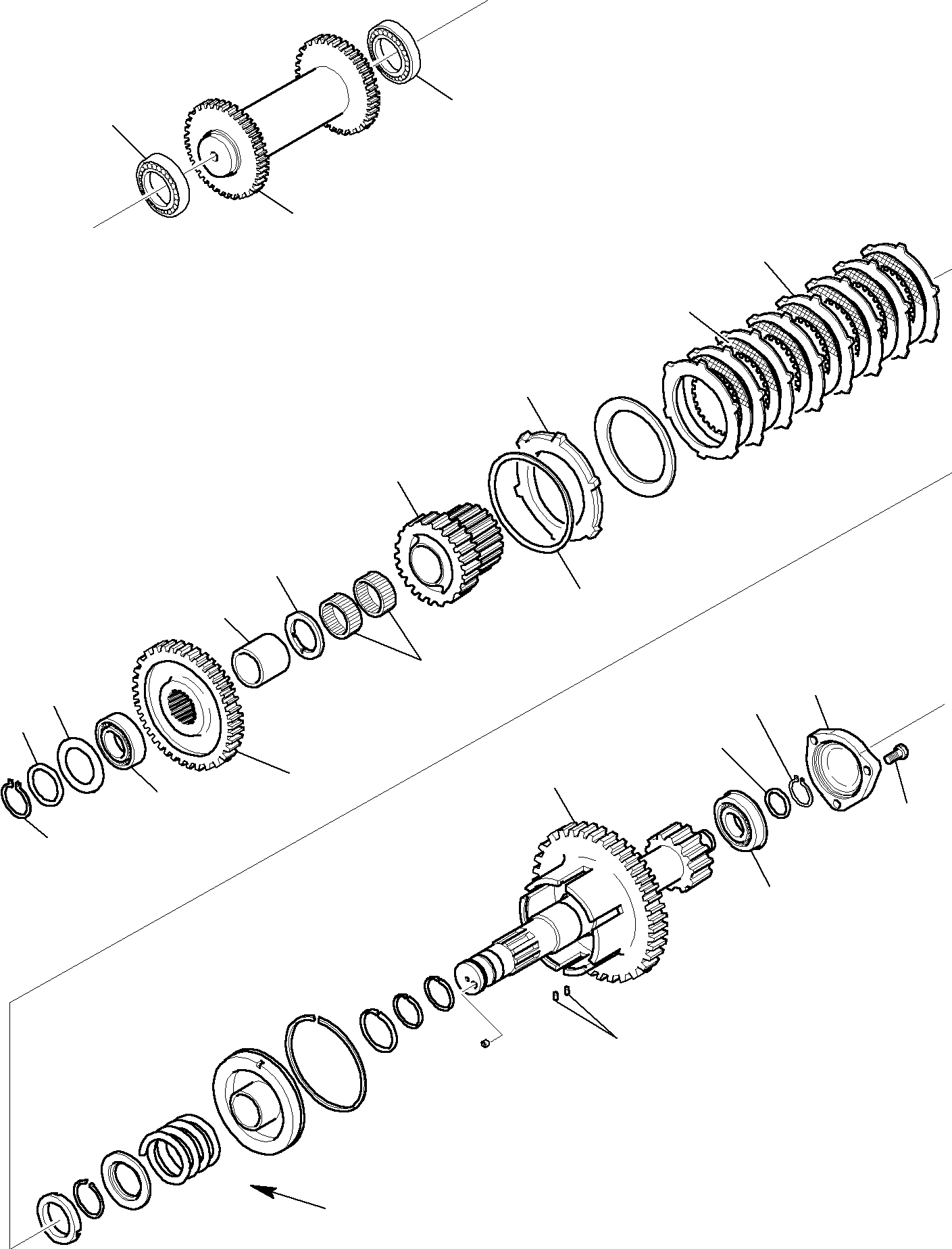 Схема запчастей Komatsu WB150WSC-2 - ТРАНСМИССИЯ (/) РАМА