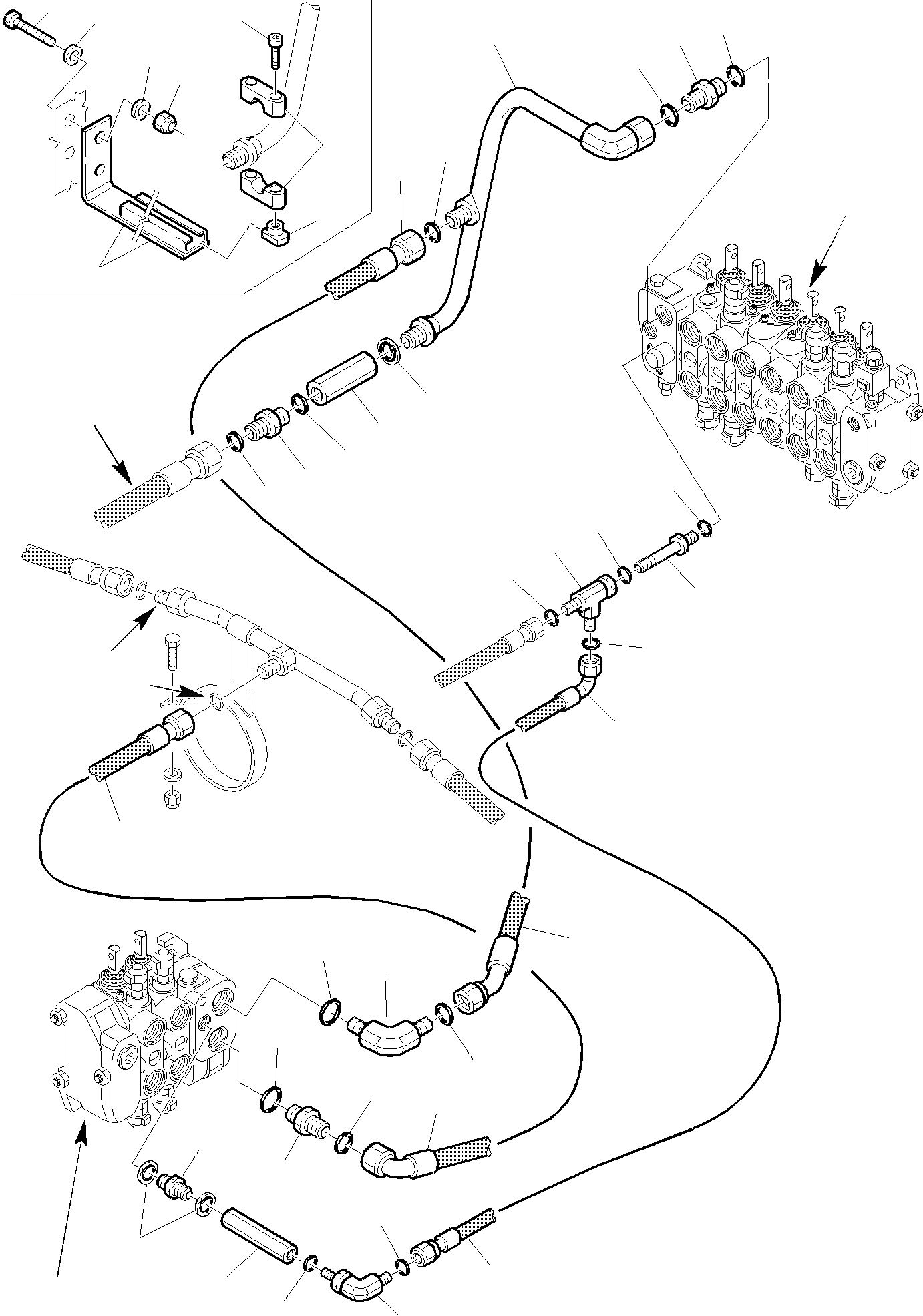 Схема запчастей Komatsu WB150WSC-2 - ГИДРОЛИНИЯ (МАСЛООХЛАДИТЕЛЬ И ВОЗВРАТ. ЛИНИЯ) (/) ГИДРАВЛИКА РАБОЧЕЕ ОБОРУДОВАНИЕ