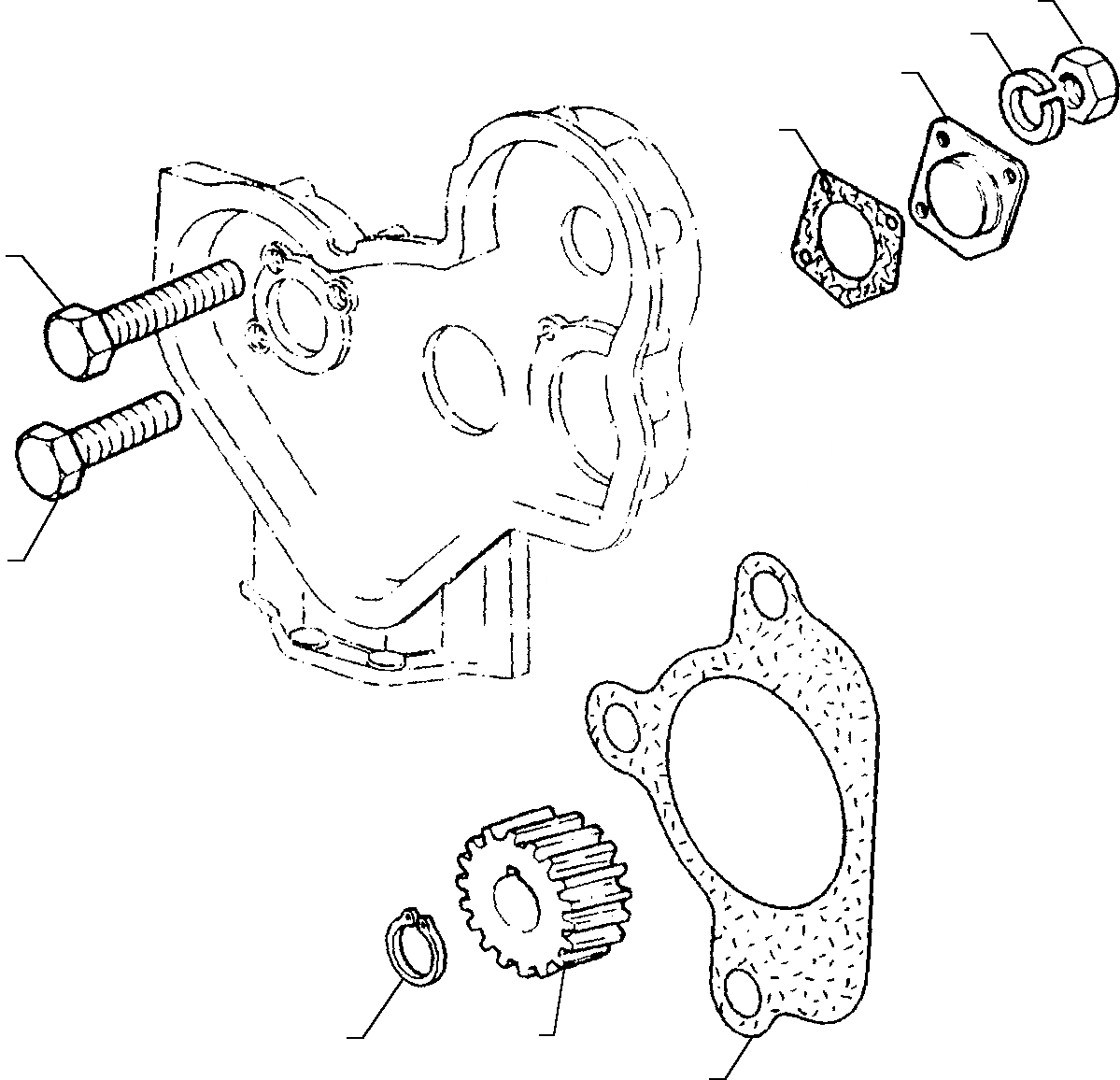 Схема запчастей Komatsu WB91R-1 WB93R-1 - ПРИВОД ПРИВОД ВСПОМОГ. ПРИВОД КРЕПЛЕНИЕS (МОТОРE ASPIRATO) ГОЛОВКА ЦИЛИНДРОВ