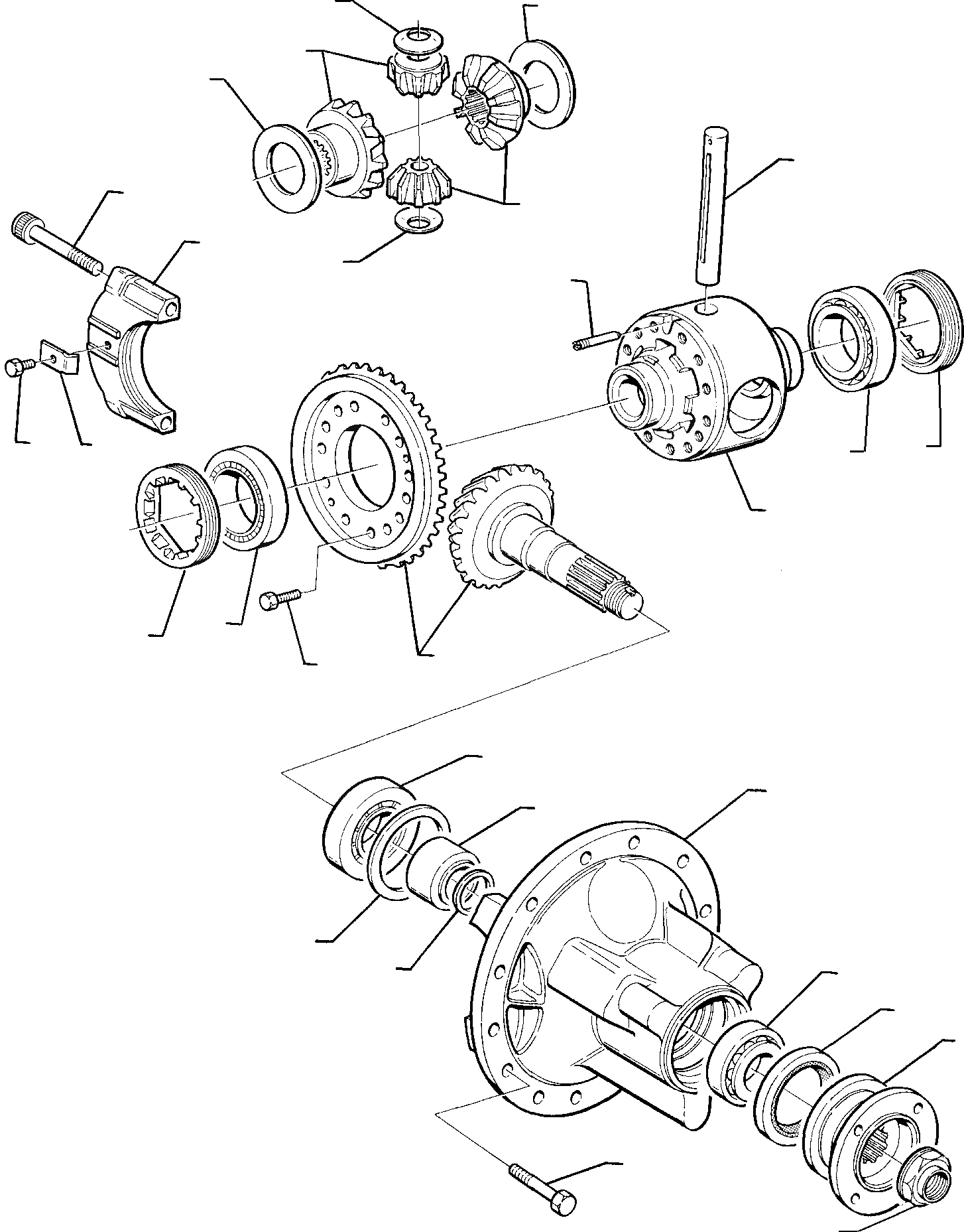 Схема запчастей Komatsu WB91R-1 WB93R-1 - ПЕРЕДНИЙ МОСТ (WD) (/) СИСТЕМА УПРАВЛЕНИЯ