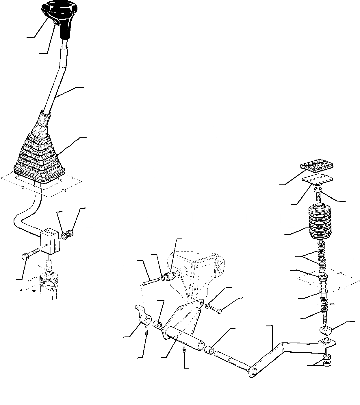 Схема запчастей Komatsu WB91R-1 WB93R-1 - РЫЧАГ УПРАВЛ-Я ТРАНСМИССИЕЙ - бЛОК. ДИФФЕРЕНЦИАЛАING ПЕДАЛЬ ЧАСТИ КОРПУСА И КАБИНА