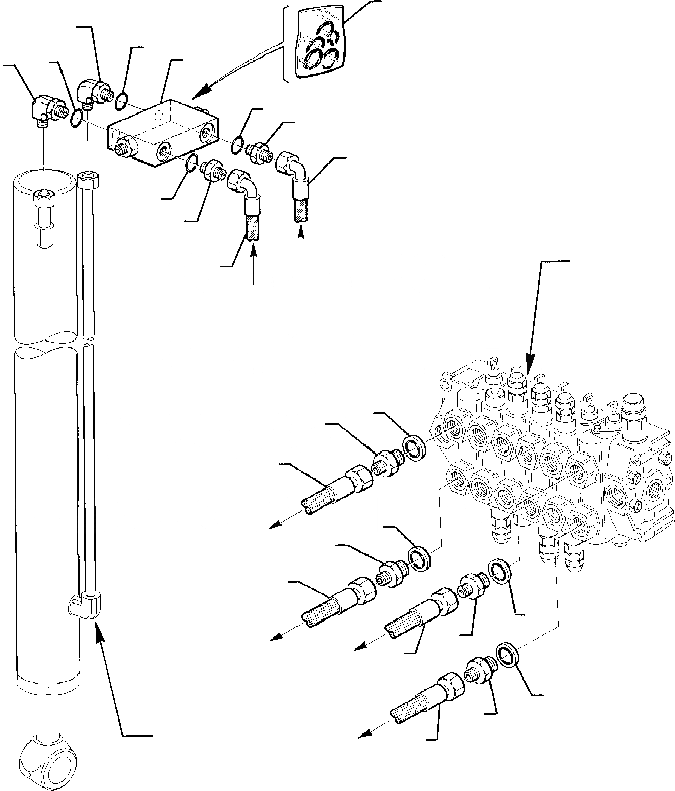 Схема запчастей Komatsu WB91R-1 WB93R-1 - ГИДРОЛИНИЯ (ЦИЛИНДР ВЕРТИК. ОПОРЫ) РАБОЧЕЕ ОБОРУДОВАНИЕ