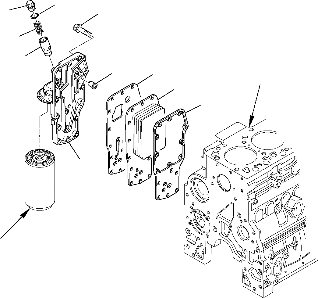 Схема запчастей Komatsu WB91R-5 - 5443 17 ДВИГАТЕЛЬ