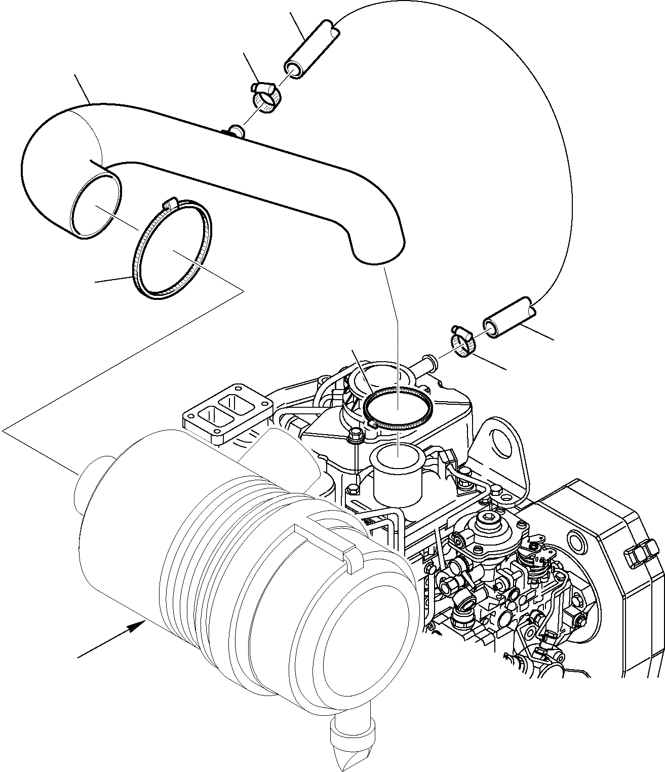 Схема запчастей Komatsu WB91R-5 - ВОЗДУХООЧИСТИТЕЛЬ И КРЕПЛЕНИЕ КОМПОНЕНТЫ ДВИГАТЕЛЯ И ЭЛЕКТРИКА