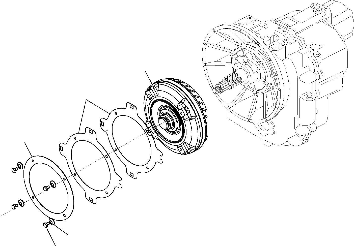 Схема запчастей Komatsu WB91R-5 - ТРАНСМИССИЯ (WD) (9/9) РАМА