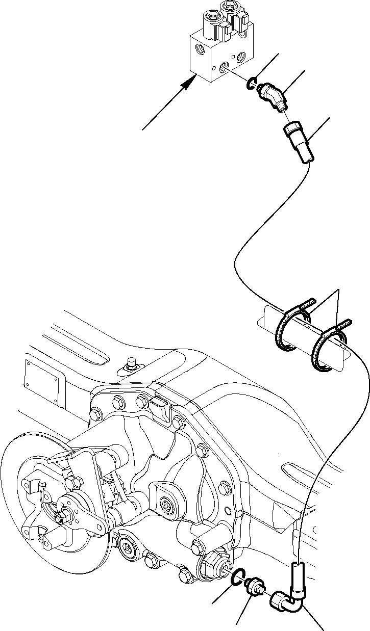 Схема запчастей Komatsu WB91R-5 - ГИДРОЛИНИЯ (ДИФФЕРЕНЦ. МОСТ УПРАВЛ-Е БЛОКИР.) ГИДРАВЛИКА РАБОЧЕЕ ОБОРУДОВАНИЕ