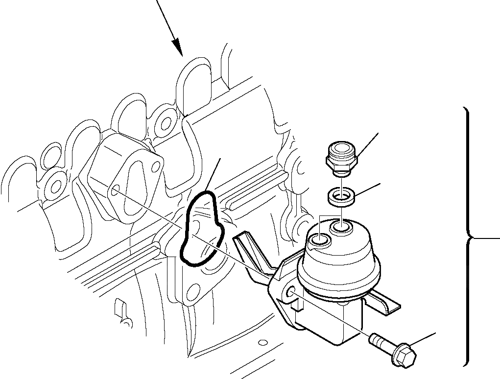 Схема запчастей Komatsu WB91R-5E0 - ПОДКАЧИВАЮЩ. НАСОС ДВИГАТЕЛЬ