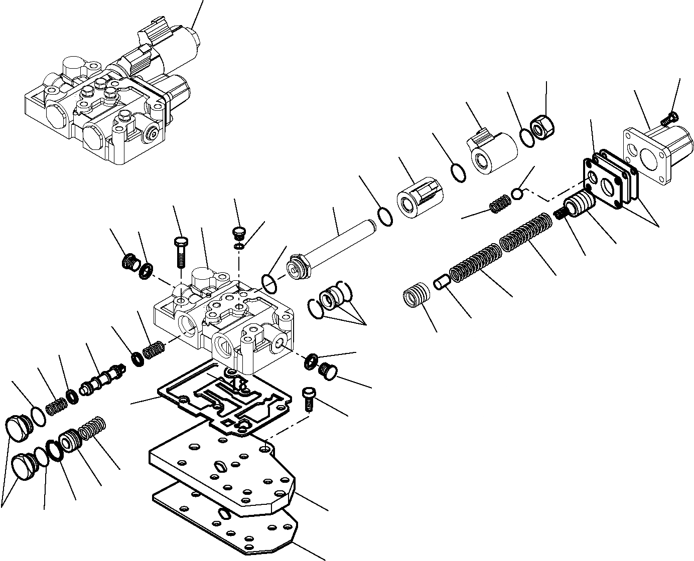Схема запчастей Komatsu WB91R-5E0 - ТРАНСМИССИЯ (WD) (8/9) РАМА