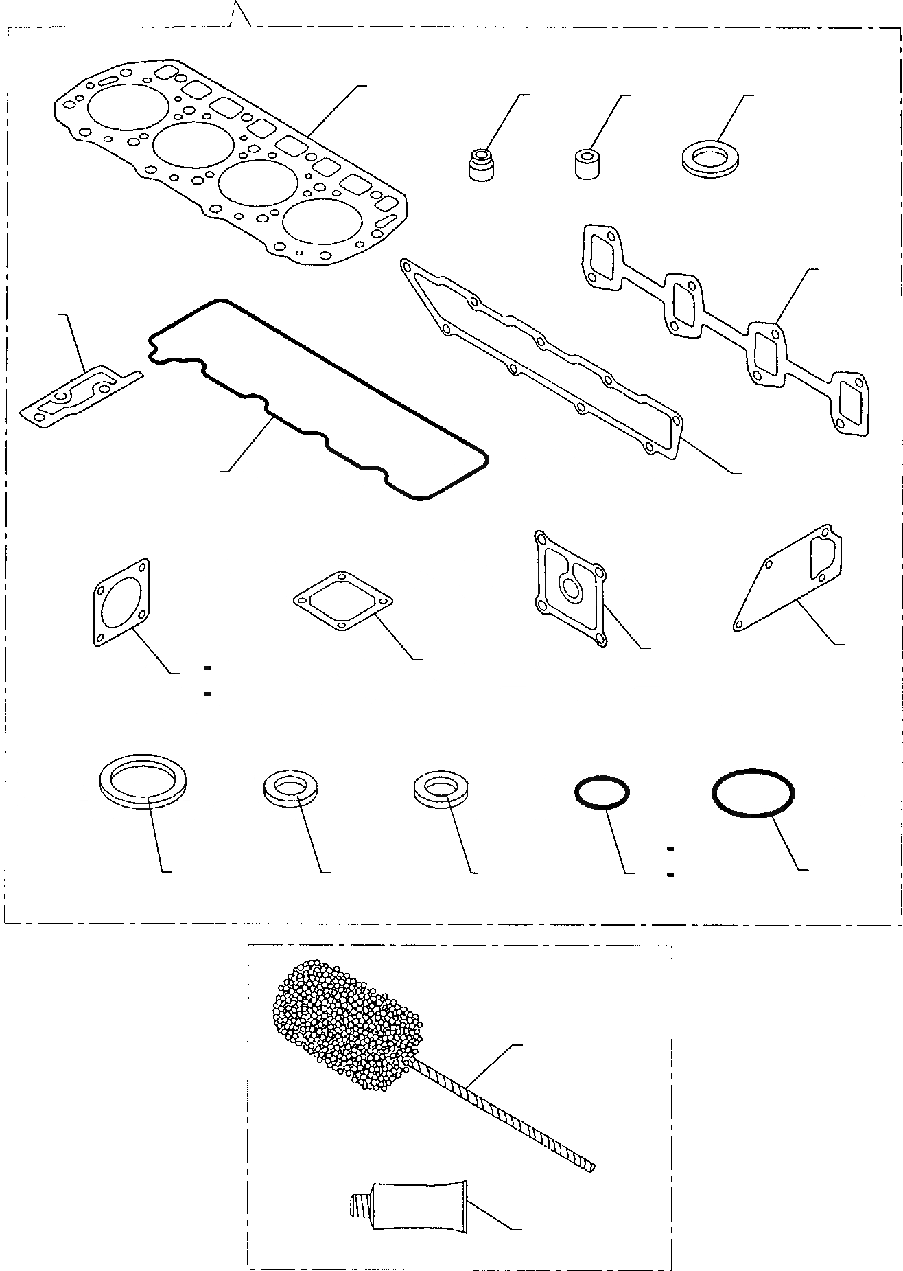 Схема запчастей Komatsu WB91R-2 - КОМПЛЕКТ ПРОКЛАДОК ДВИГАТЕЛЬ