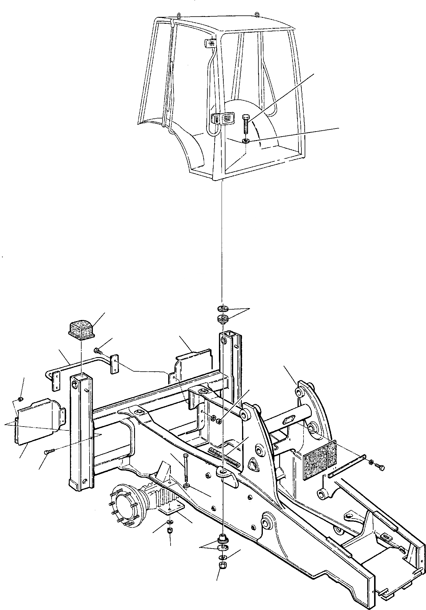 Схема запчастей Komatsu WB91R-2 - РАМА РАМА