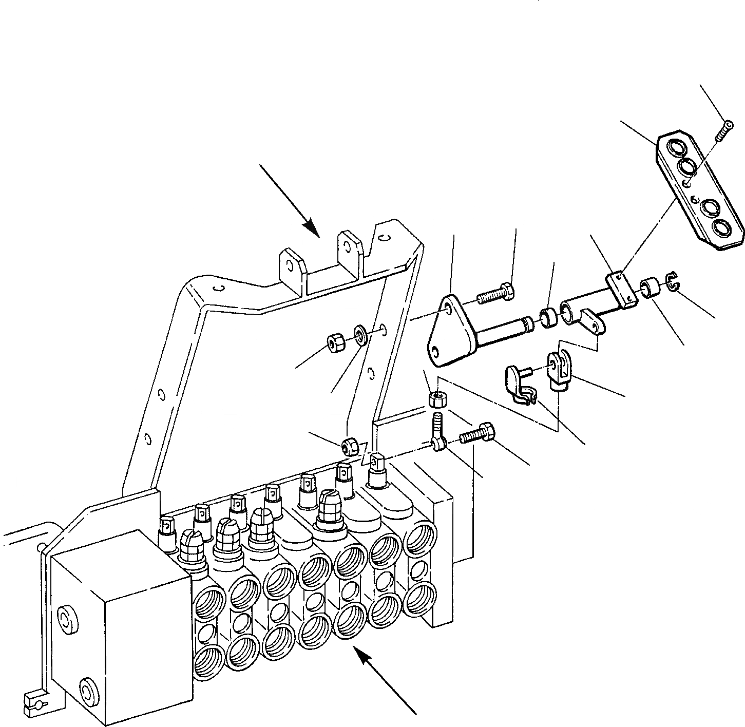 Схема запчастей Komatsu WB91R-2 - ПЕДАЛЬ УПРАВЛ-Я ЭКСКАВ. (ПРАВ.) СИСТЕМА УПРАВЛЕНИЯ