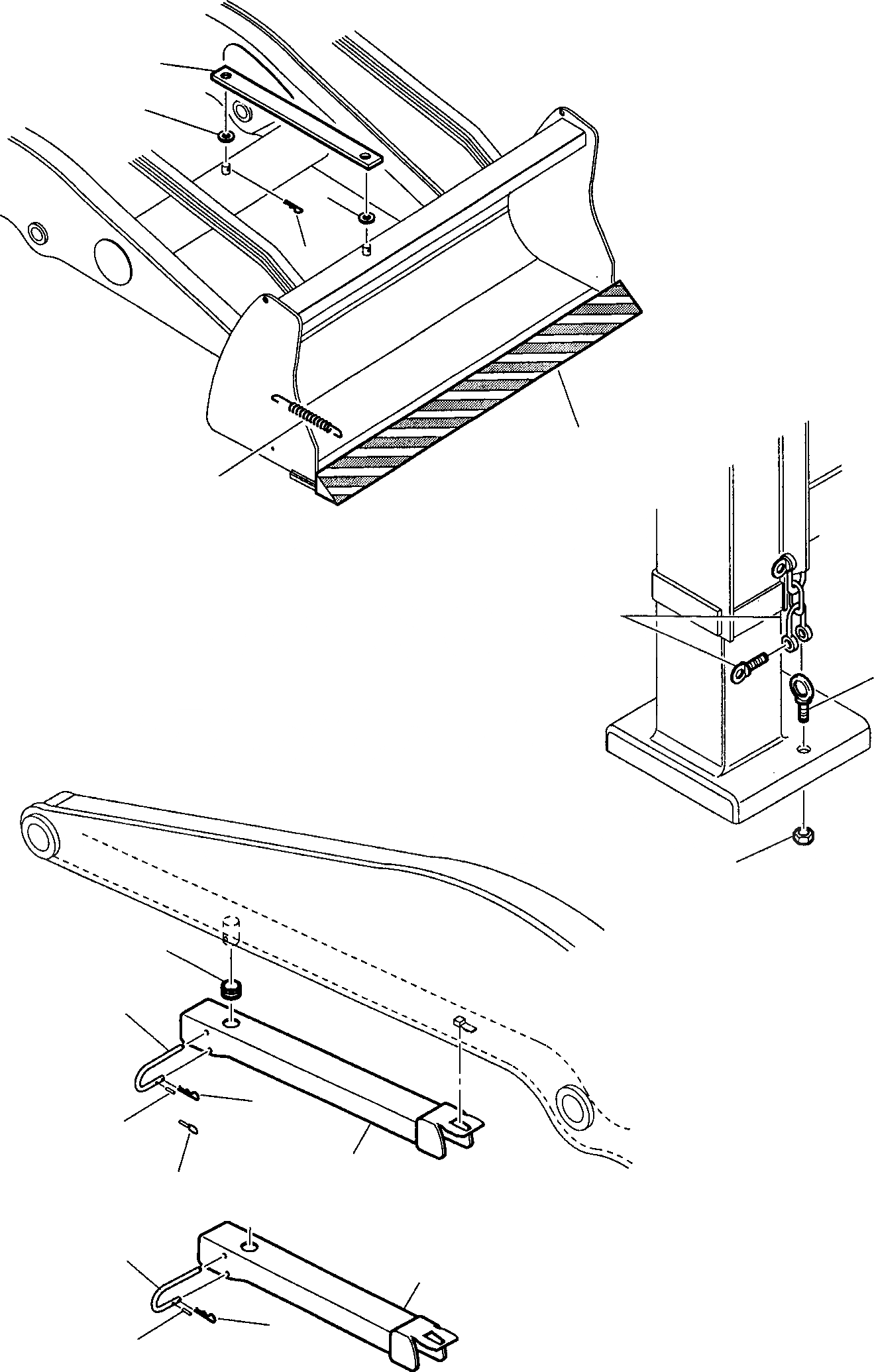 Схема запчастей Komatsu WB91R-2 - ОБОРУД-Е МАРКИРОВКА