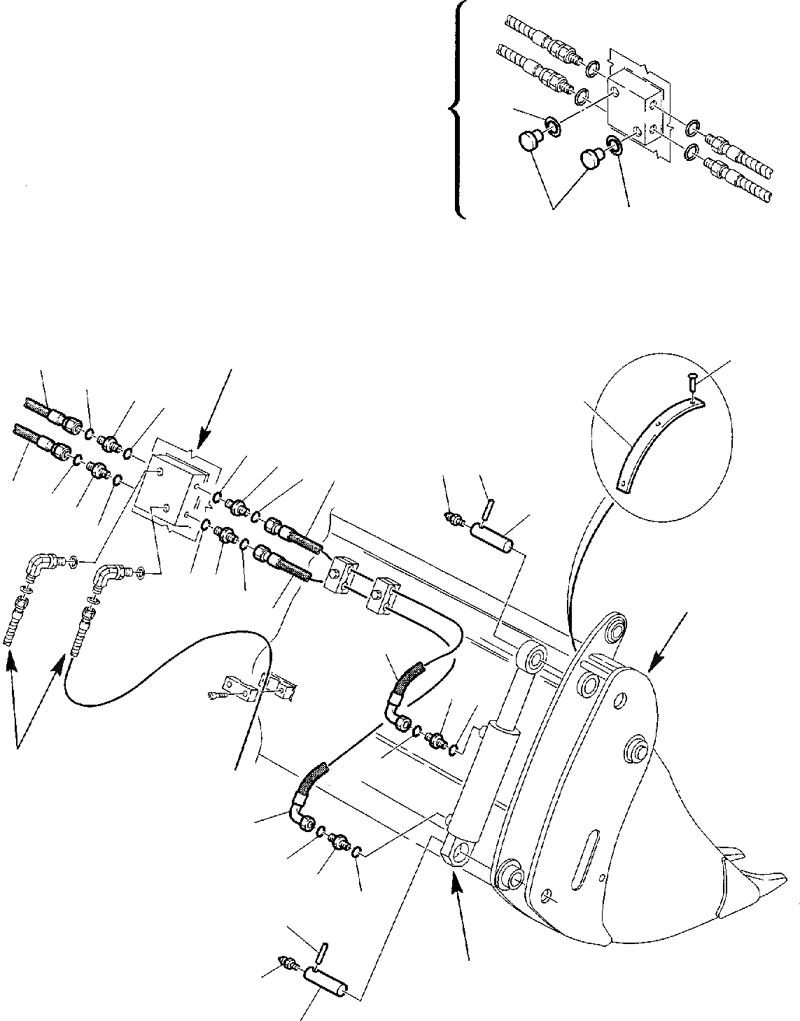 Схема запчастей Komatsu WB91R-2 - ГИДРОЛИНИЯ (КОВШ - [4 В 1] ЛИНИЯ ЦИЛИНДРА) (/) ГИДРАВЛИКА РАБОЧЕЕ ОБОРУДОВАНИЕ