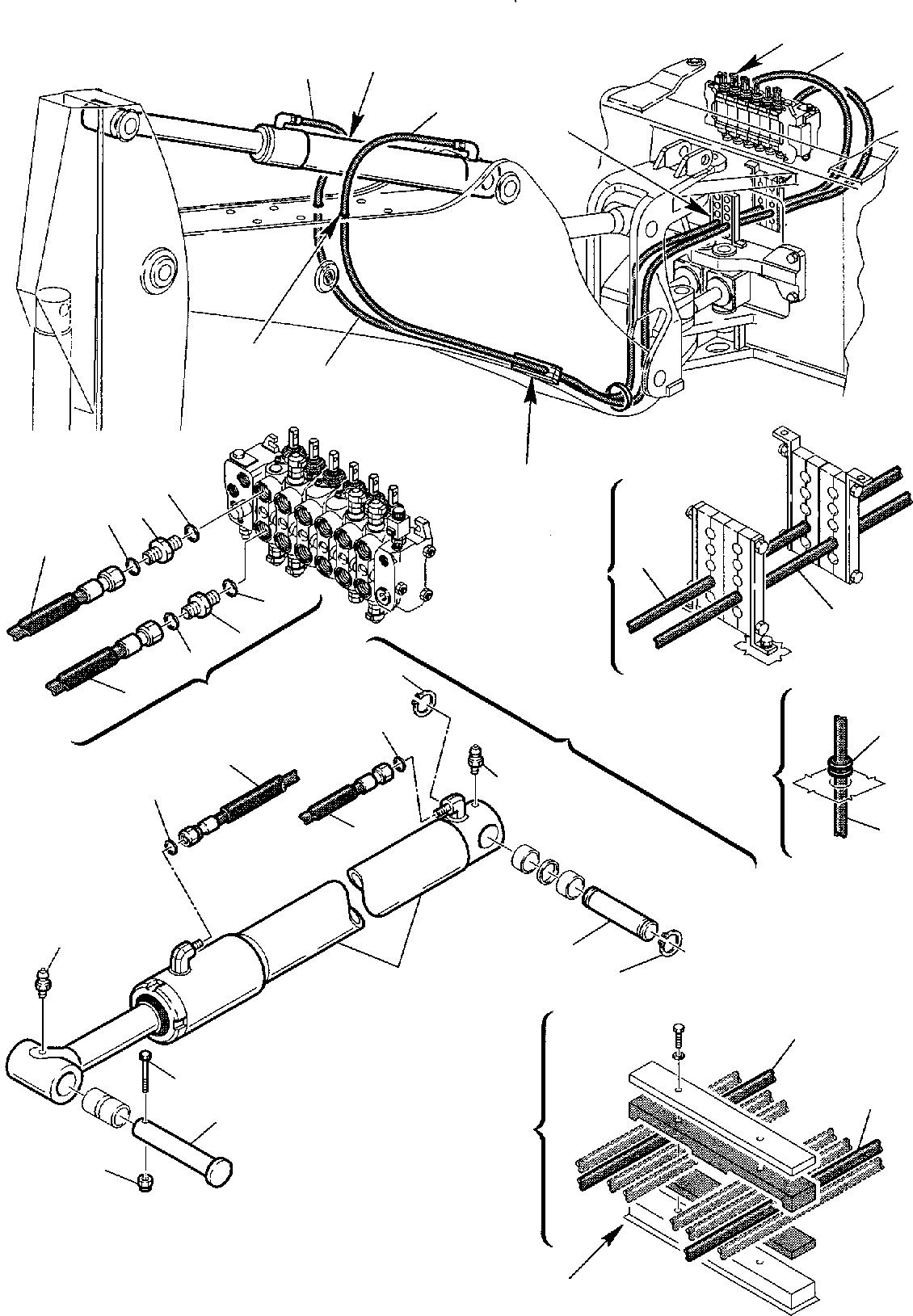 Схема запчастей Komatsu WB91R-2 - ГИДРОЛИНИЯ (ЦИЛИНДР РУКОЯТИ) ГИДРАВЛИКА РАБОЧЕЕ ОБОРУДОВАНИЕ