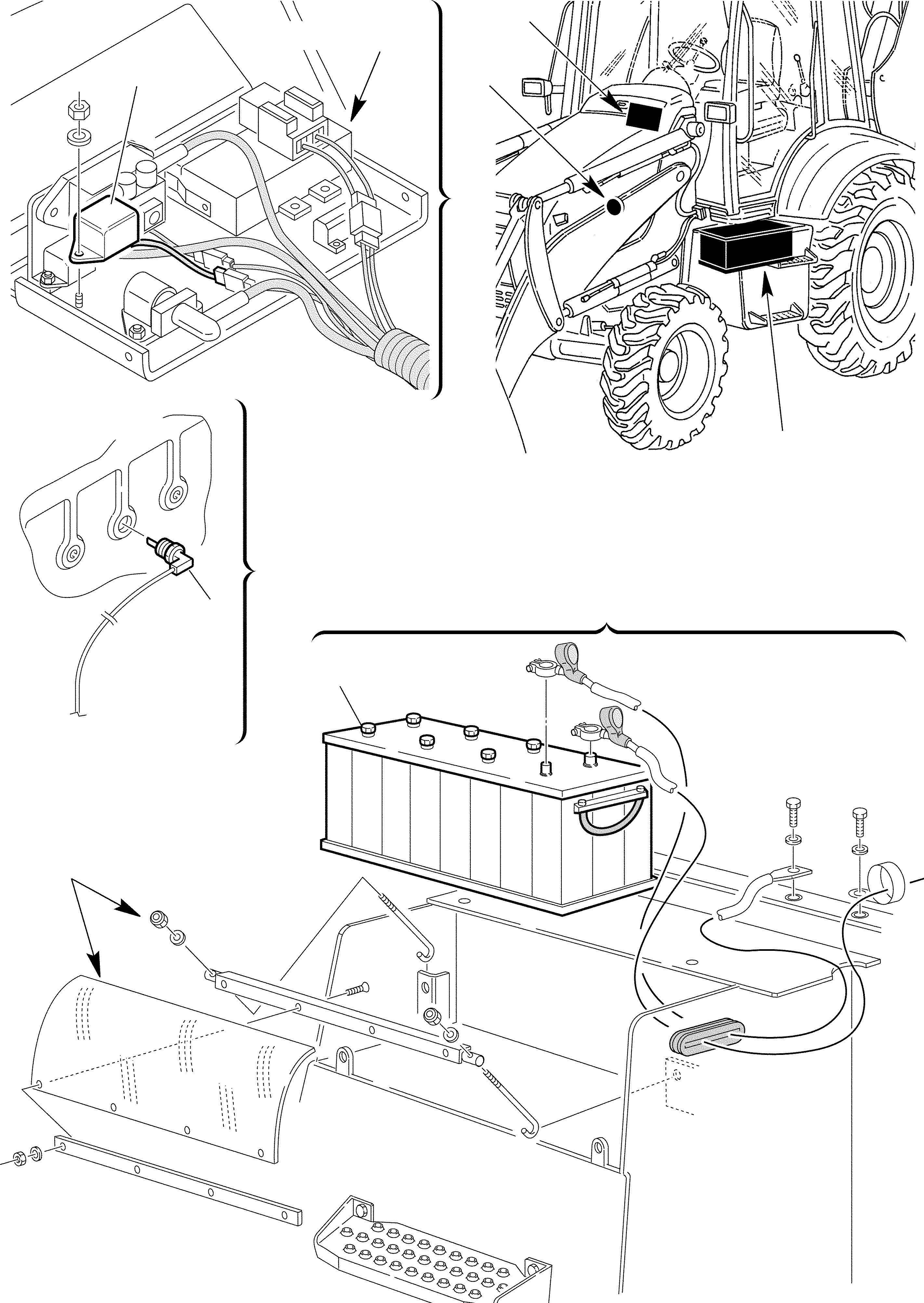 Схема запчастей Komatsu WB91R-2 - ХОЛОДН. СПЕЦИФ-Я КОМПОНЕНТЫ ДВИГАТЕЛЯ И ЭЛЕКТРИКА
