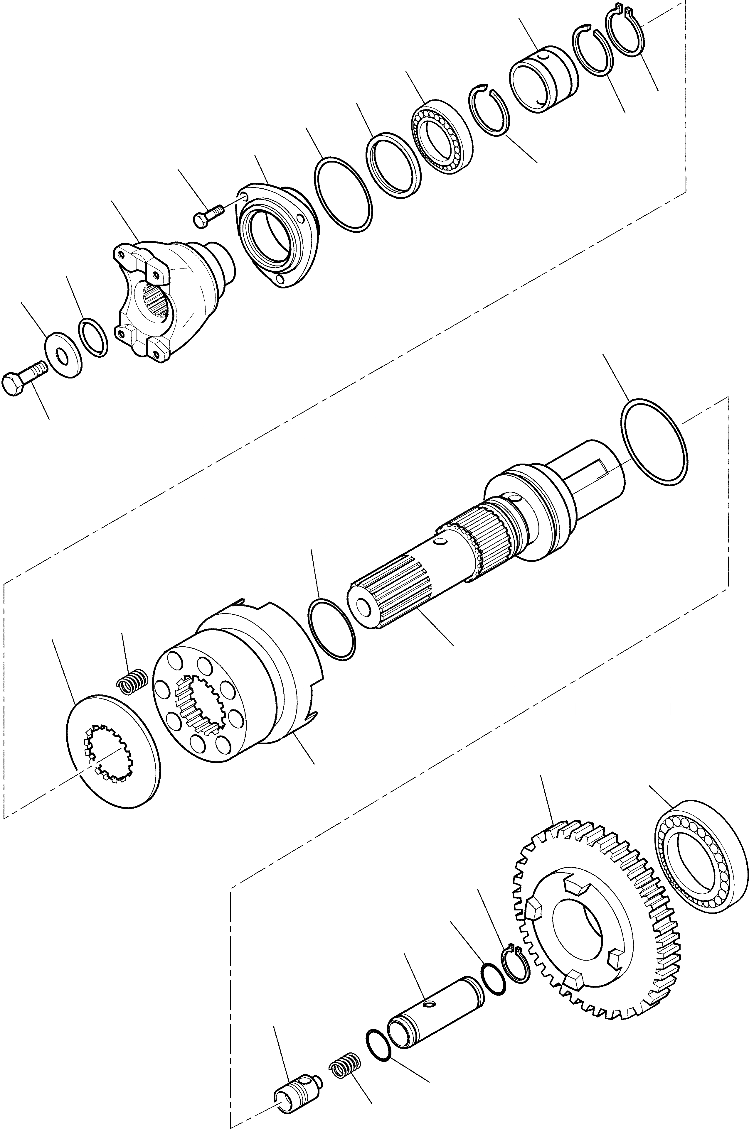 Схема запчастей Komatsu WB91R-2 - ТРАНСМИССИЯ (WD) (8/) РАМА