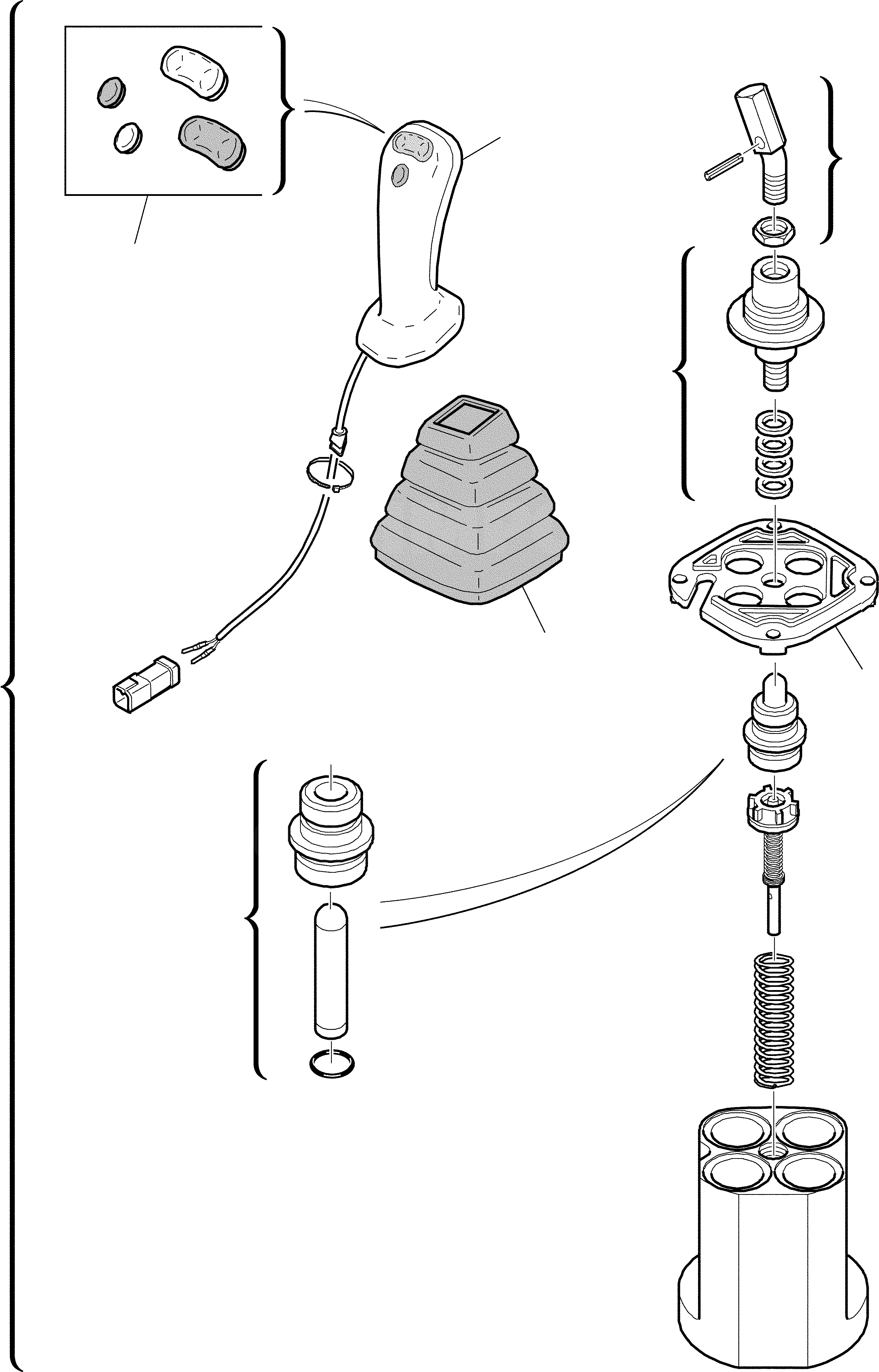 Схема запчастей Komatsu WB91R-2 - ЛЕВ. КЛАПАН PPC(ОПЦИОНН.) ГИДРАВЛИКА РАБОЧЕЕ ОБОРУДОВАНИЕ