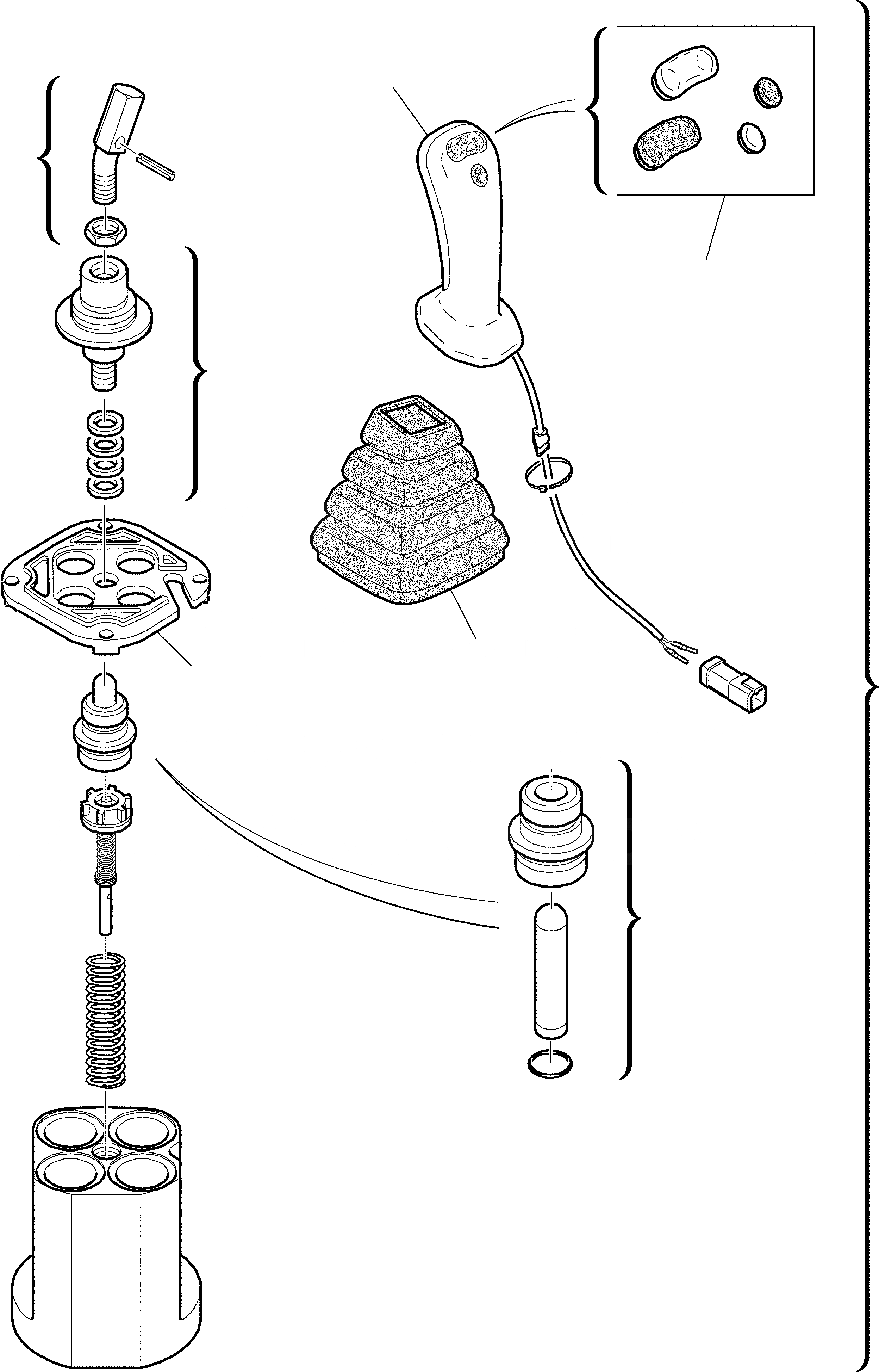 Схема запчастей Komatsu WB91R-2 - ПРАВ. КЛАПАН PPC(ОПЦИОНН.) ГИДРАВЛИКА РАБОЧЕЕ ОБОРУДОВАНИЕ