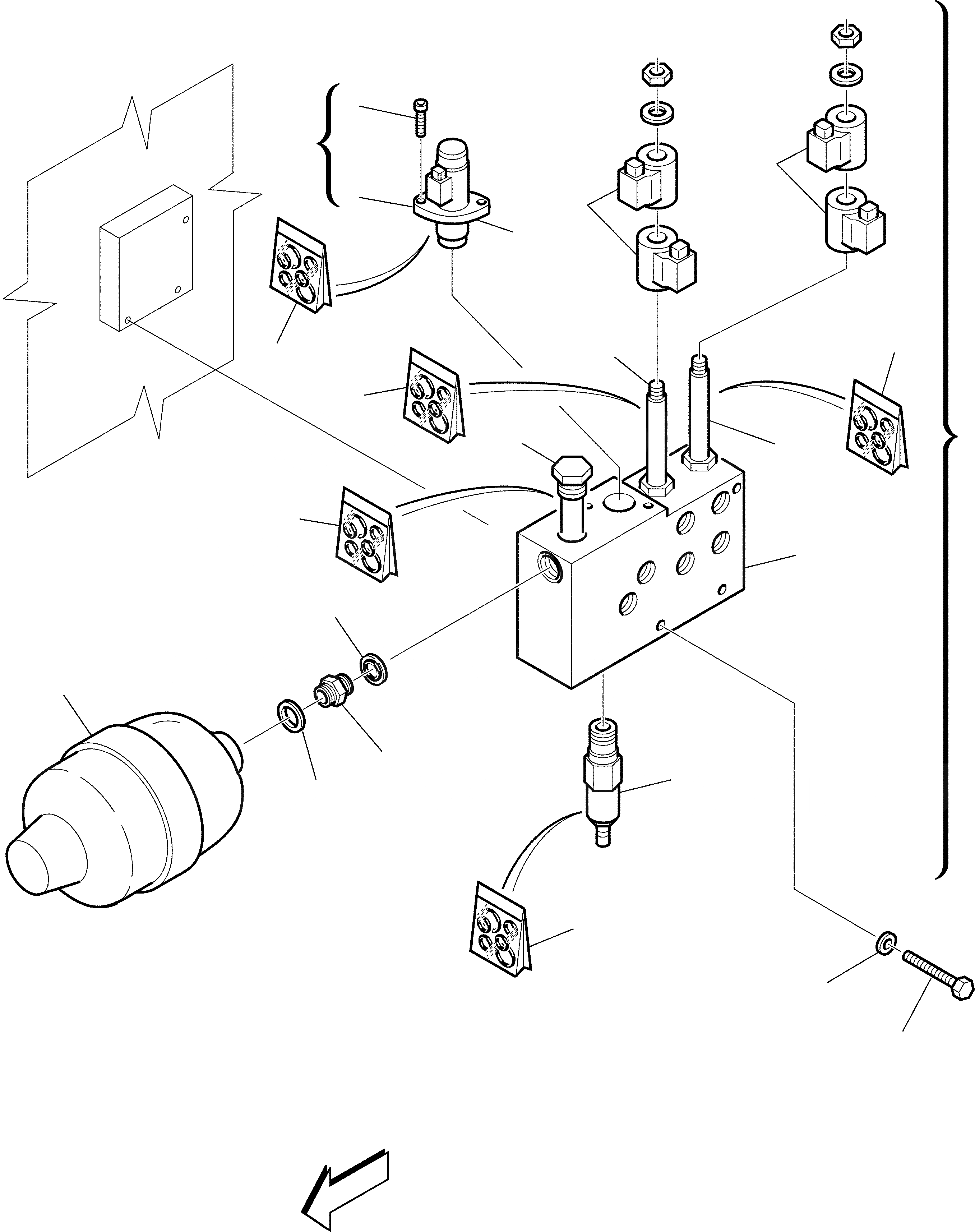 Схема запчастей Komatsu WB91R-2 - FEEDING PPC КЛАПАН ГИДРАВЛИКА РАБОЧЕЕ ОБОРУДОВАНИЕ