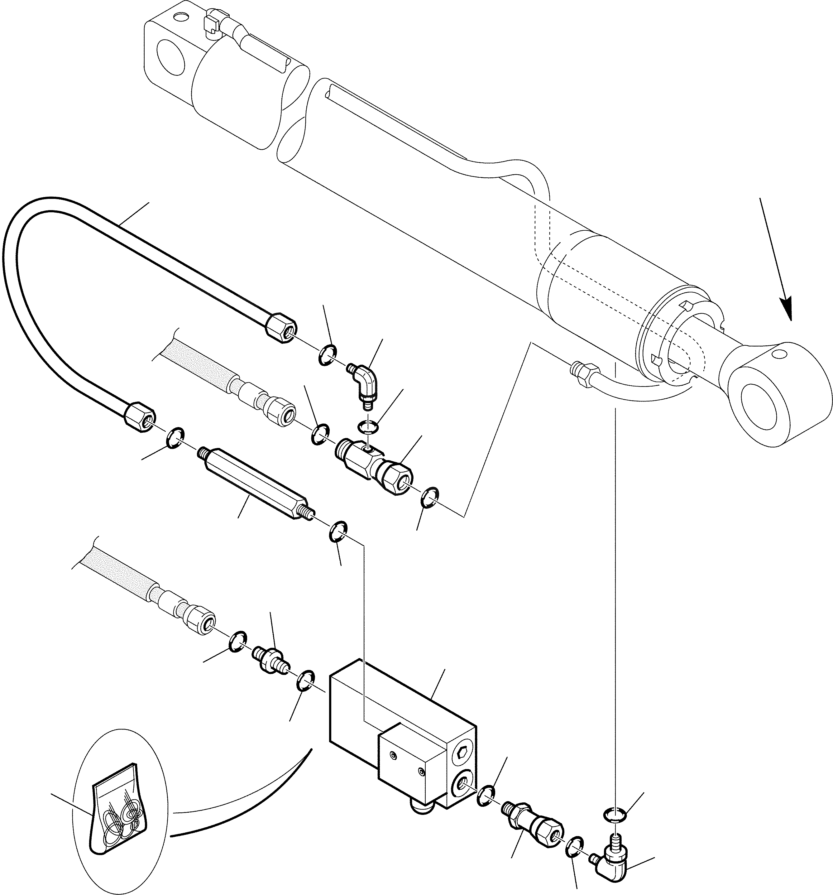 Схема запчастей Komatsu WB91R-2 - ГИДРОЛИНИЯ (ЦИЛИНДР СТРЕЛЫ) (КЛАПАН БЕЗОПАСНОСТИ) (ОПЦИОНН.) ГИДРАВЛИКА РАБОЧЕЕ ОБОРУДОВАНИЕ