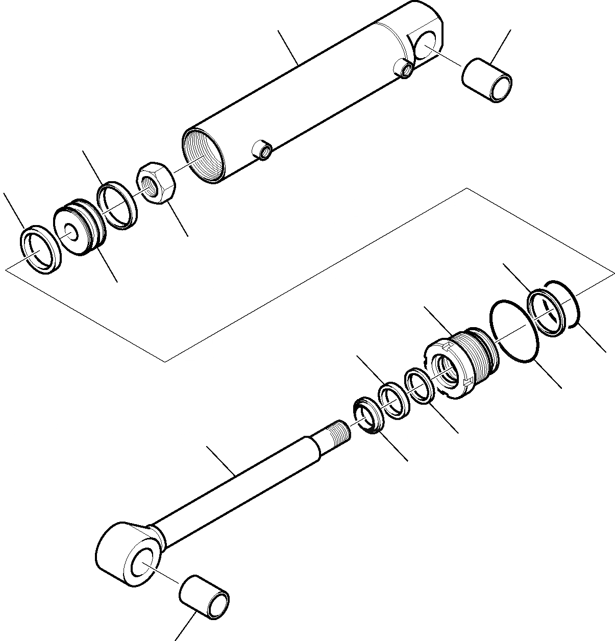 Схема запчастей Komatsu WB93R-5 - ЦИЛИНДР СТРЕЛЫ С БОК. СМЕЩЕНИЕМ РАБОЧЕЕ ОБОРУДОВАНИЕ