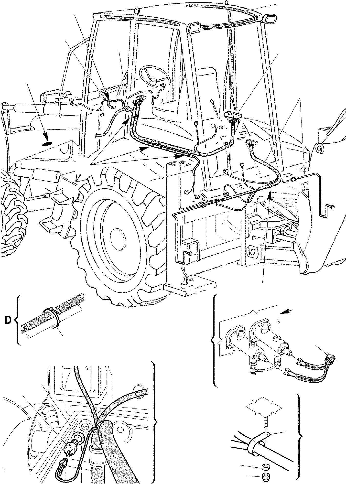 Схема запчастей Komatsu WB93R-2 - ЭЛЕКТРИКА (/) КОМПОНЕНТЫ ДВИГАТЕЛЯ И ЭЛЕКТРИКА