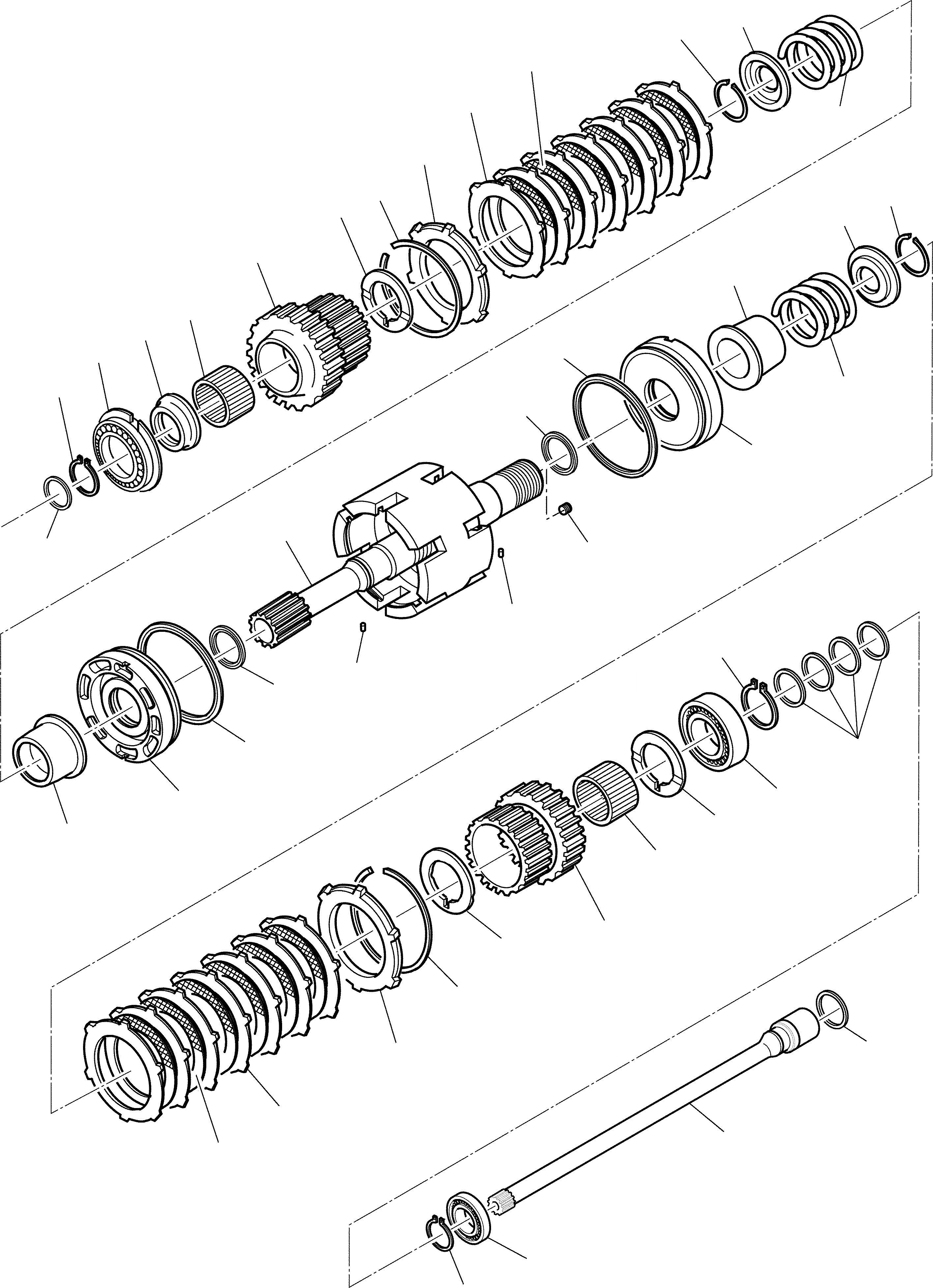 Схема запчастей Komatsu WB93R-2 - ТРАНСМИССИЯ (WD) (/) РАМА