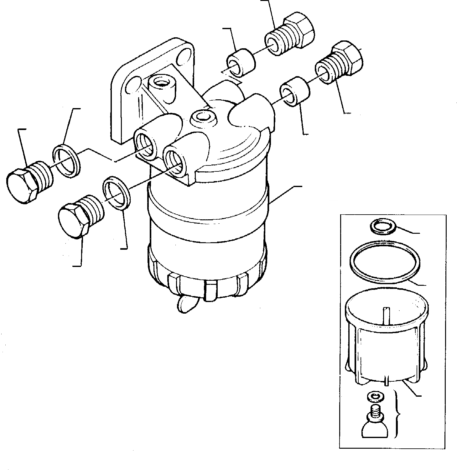 Схема запчастей Komatsu WB95R-1 WB97R-1 - DECANTER (TURBO ДВИГАТЕЛЬ) ГОЛОВКА ЦИЛИНДРОВ