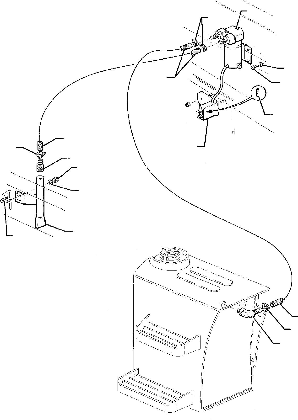 Схема запчастей Komatsu WB95R-1 WB97R-1 - НАСОС АВТОМАТИЧ. ЗАПРАВКИ КОМПОНЕНТЫ ДВИГАТЕЛЯ И ЭЛЕКТРИКА