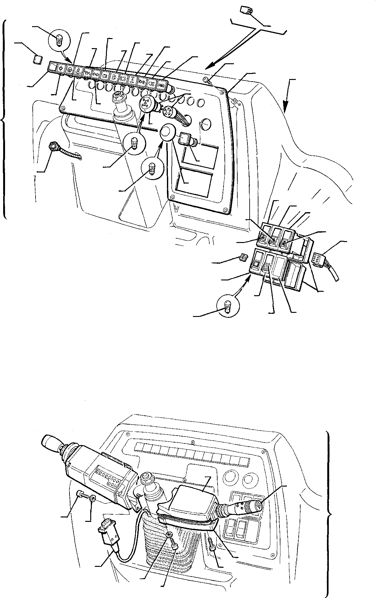Схема запчастей Komatsu WB95R-1 WB97R-1 - ПЕРЕДН. ПРИБОРНАЯ ПАНЕЛЬ КОМПОНЕНТЫ ДВИГАТЕЛЯ И ЭЛЕКТРИКА