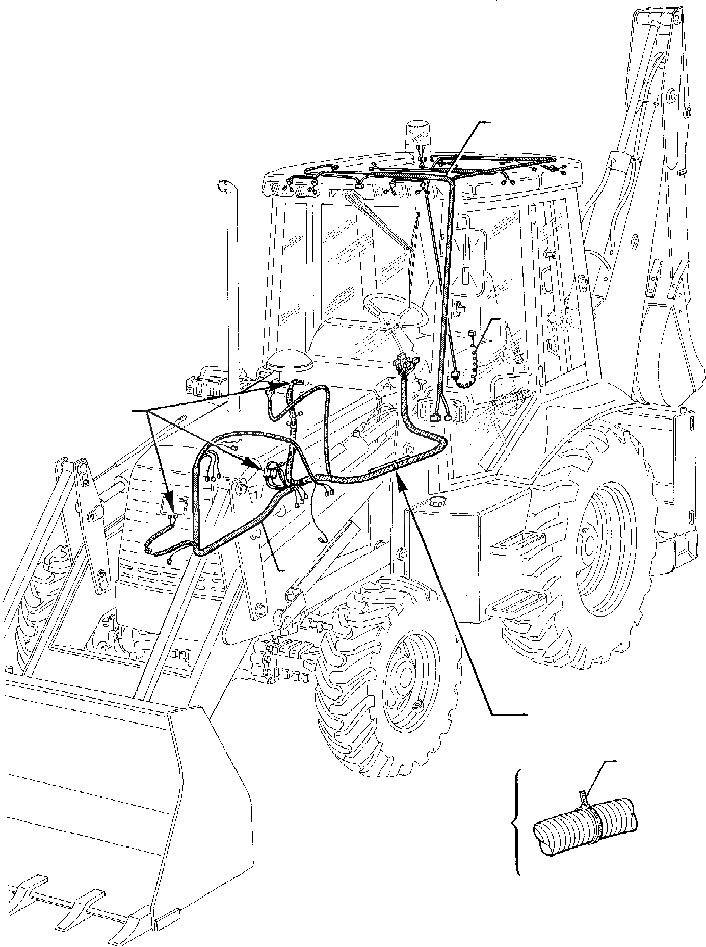 Схема запчастей Komatsu WB95R-1 WB97R-1 - ЭЛЕКТРИКА (/) КОМПОНЕНТЫ ДВИГАТЕЛЯ И ЭЛЕКТРИКА