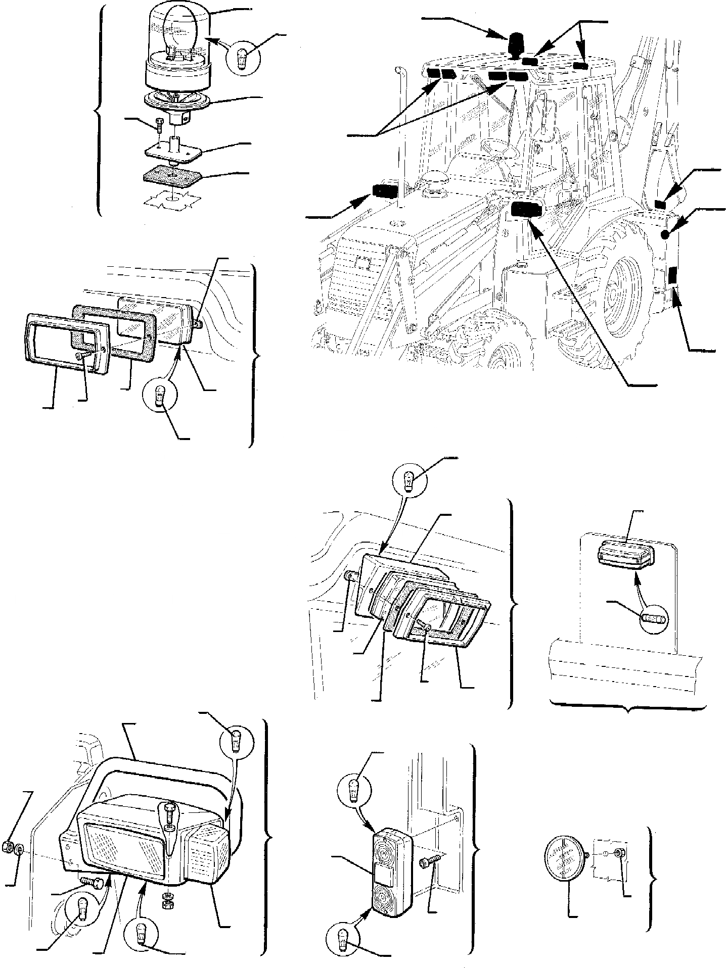 Схема запчастей Komatsu WB95R-1 WB97R-1 - ЭЛЕКТРИКА (/) КОМПОНЕНТЫ ДВИГАТЕЛЯ И ЭЛЕКТРИКА