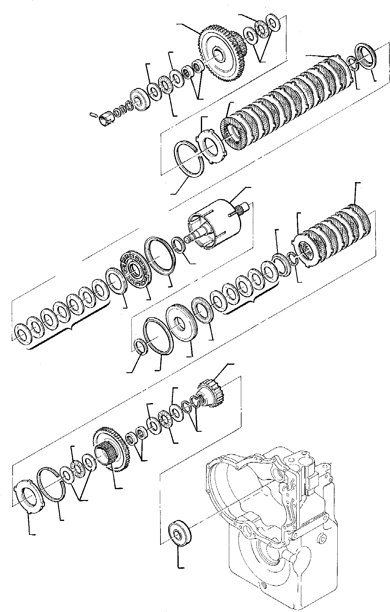 Схема запчастей Komatsu WB95R-1 WB97R-1 - ТРАНСМИССИЯ (7/) СИСТЕМА УПРАВЛЕНИЯ