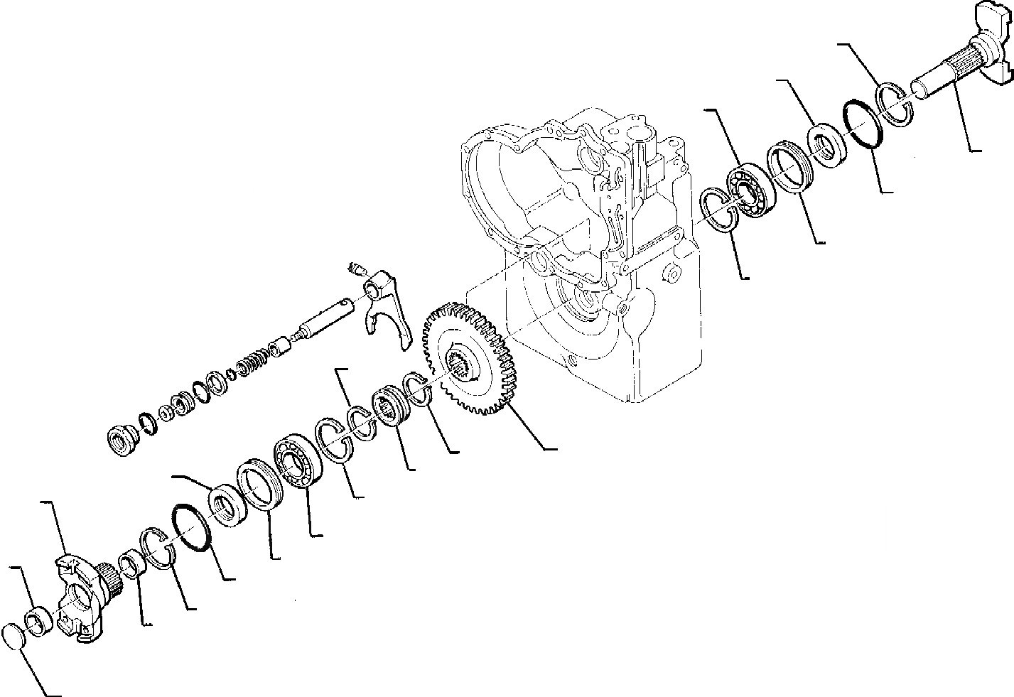 Схема запчастей Komatsu WB95R-1 WB97R-1 - ТРАНСМИССИЯ (8/) СИСТЕМА УПРАВЛЕНИЯ