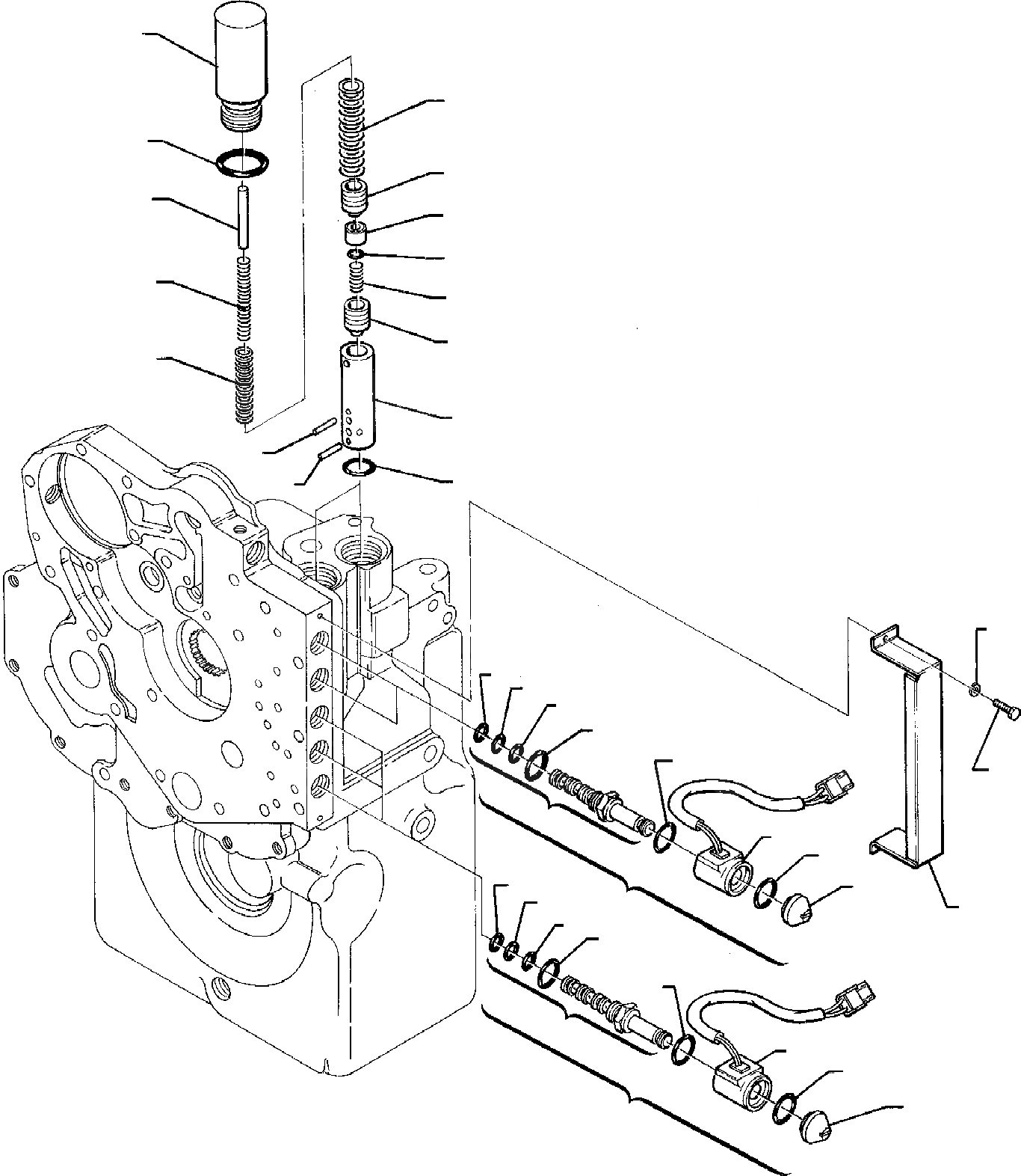 Схема запчастей Komatsu WB95R-1 WB97R-1 - ТРАНСМИССИЯ (9/) СИСТЕМА УПРАВЛЕНИЯ