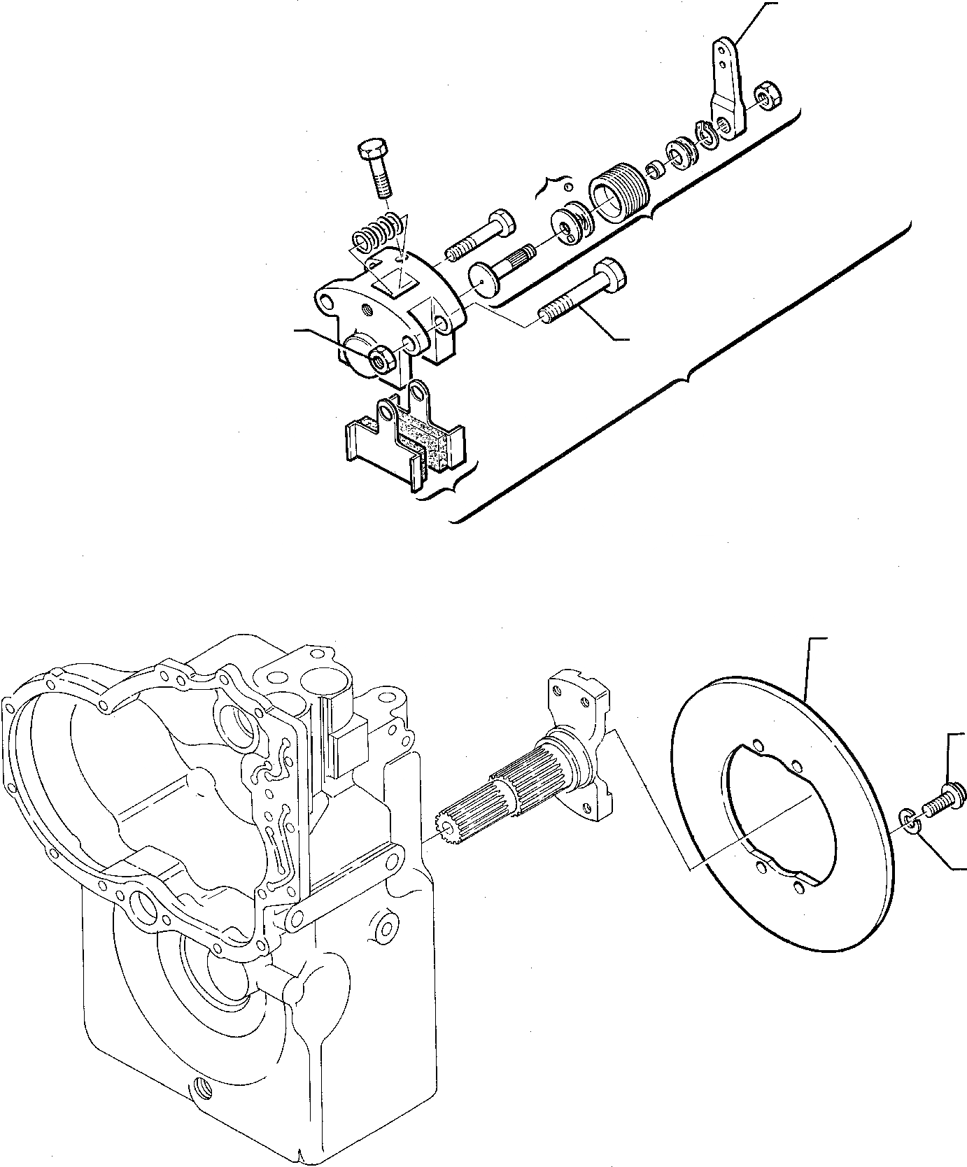 Схема запчастей Komatsu WB95R-1 WB97R-1 - ТРАНСМИССИЯ (/) СИСТЕМА УПРАВЛЕНИЯ