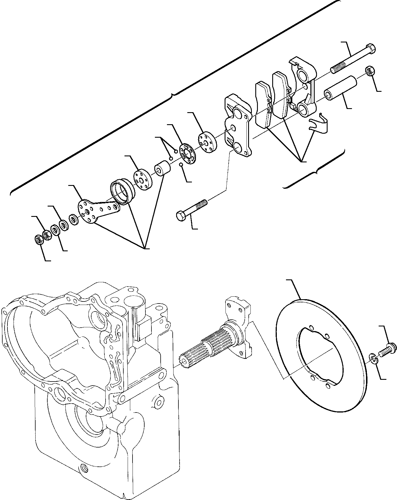 Схема запчастей Komatsu WB95R-1 WB97R-1 - ТРАНСМИССИЯ (/) СИСТЕМА УПРАВЛЕНИЯ