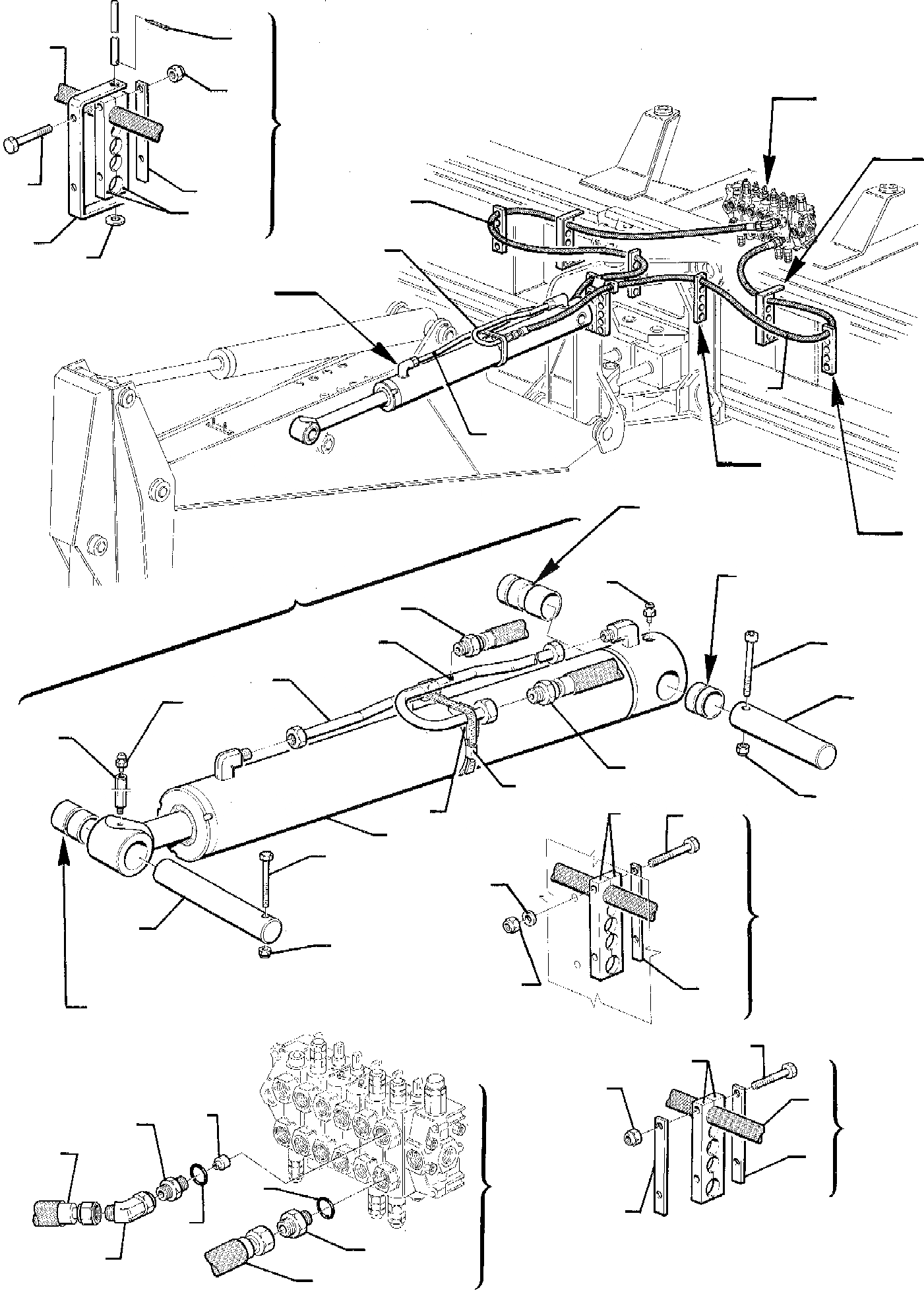 Схема запчастей Komatsu WB95R-1 WB97R-1 - ГИДРОЛИНИЯ (ЦИЛИНДР СТРЕЛЫ) (SERIES ТИП) РАБОЧЕЕ ОБОРУДОВАНИЕ
