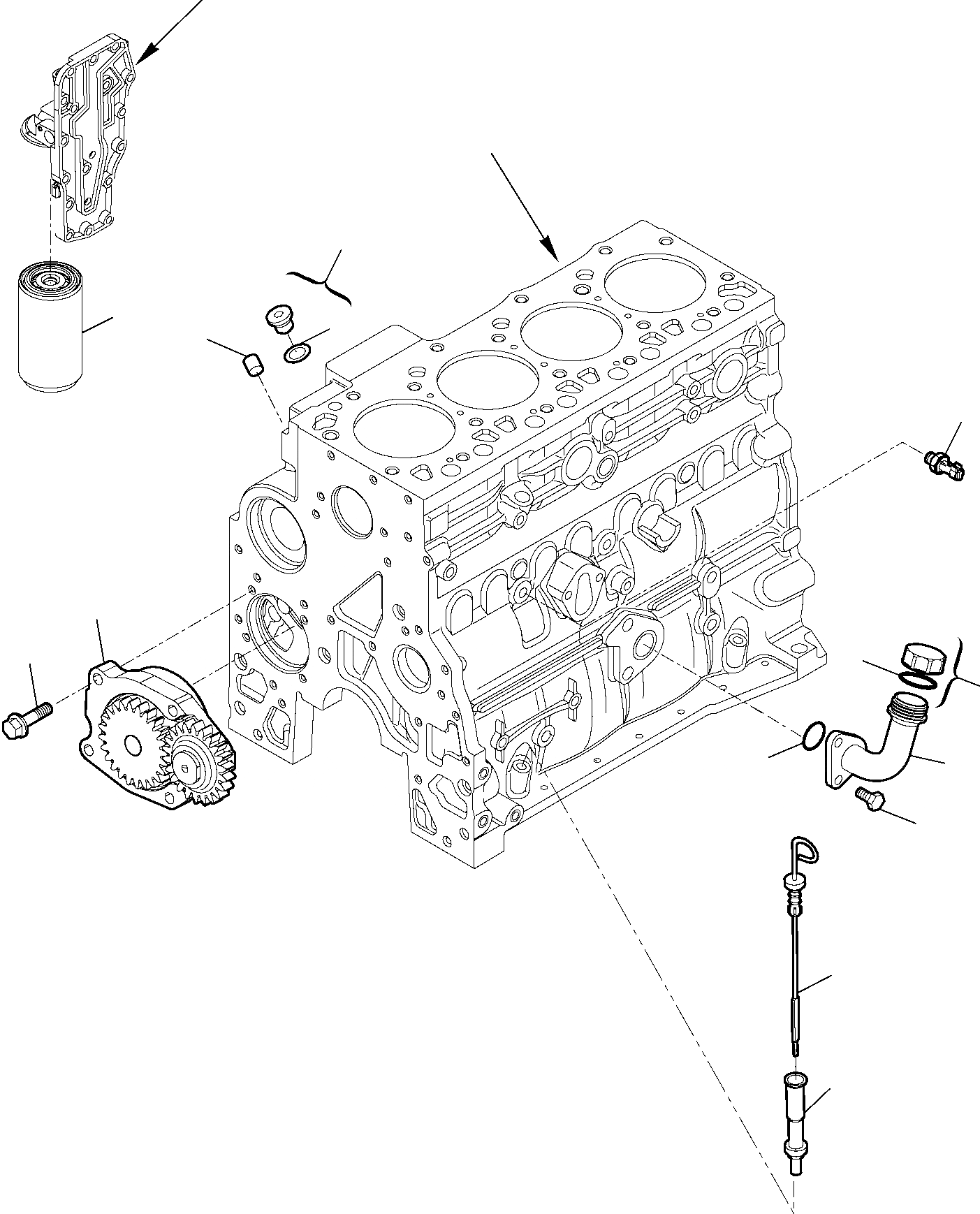 Схема запчастей Komatsu WB97R-5 - СМАЗЫВ. НАСОС ДВИГАТЕЛЬ