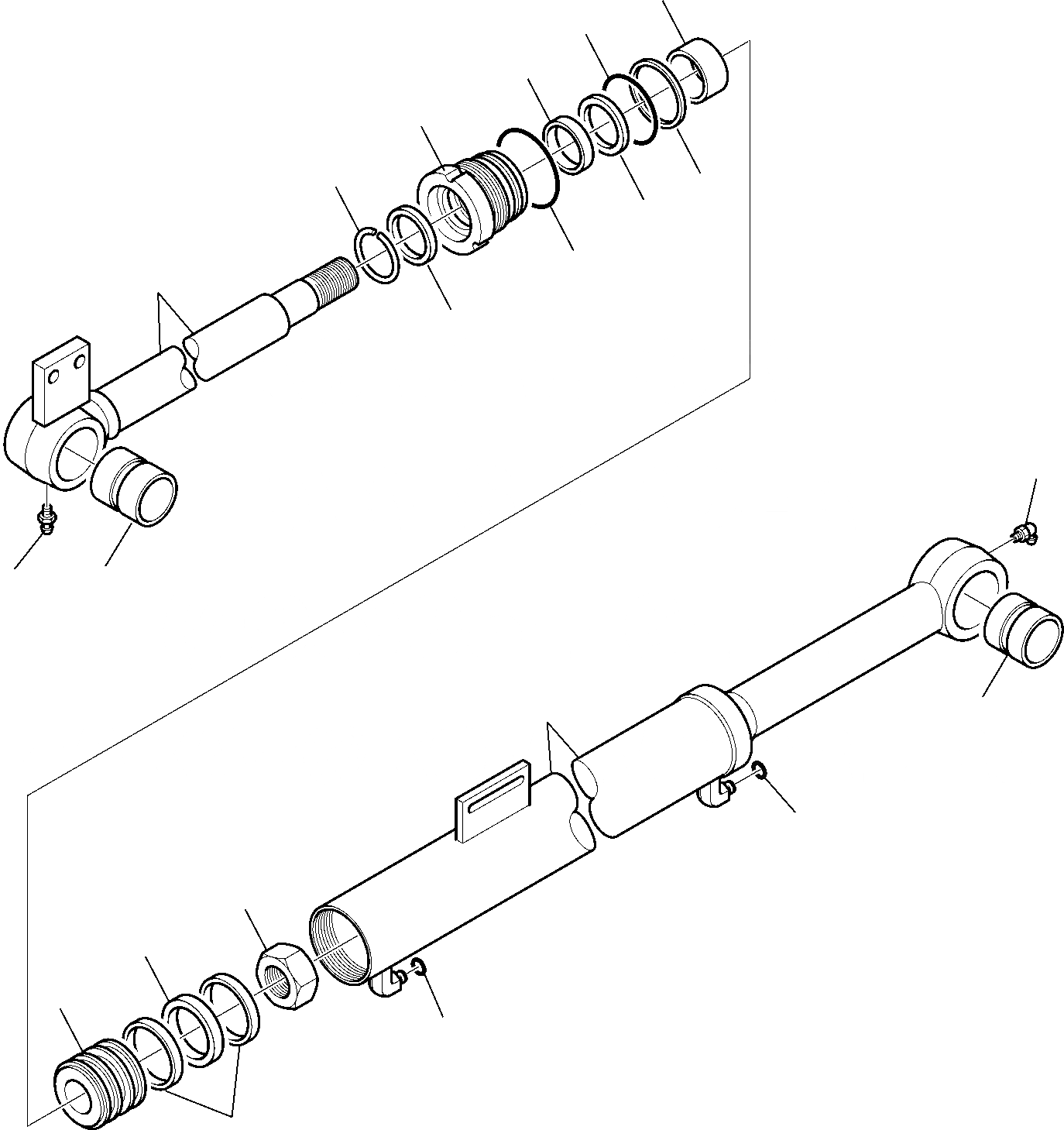 Схема запчастей Komatsu WB97R-5 - КОВШ ОПРОКИД. ЦИЛИНДР (ПРАВ.) РАБОЧЕЕ ОБОРУДОВАНИЕ