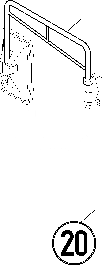 Схема запчастей Komatsu WB97R-5 - ОБОРУД-Е (TUV, КМ/Ч) МАРКИРОВКА