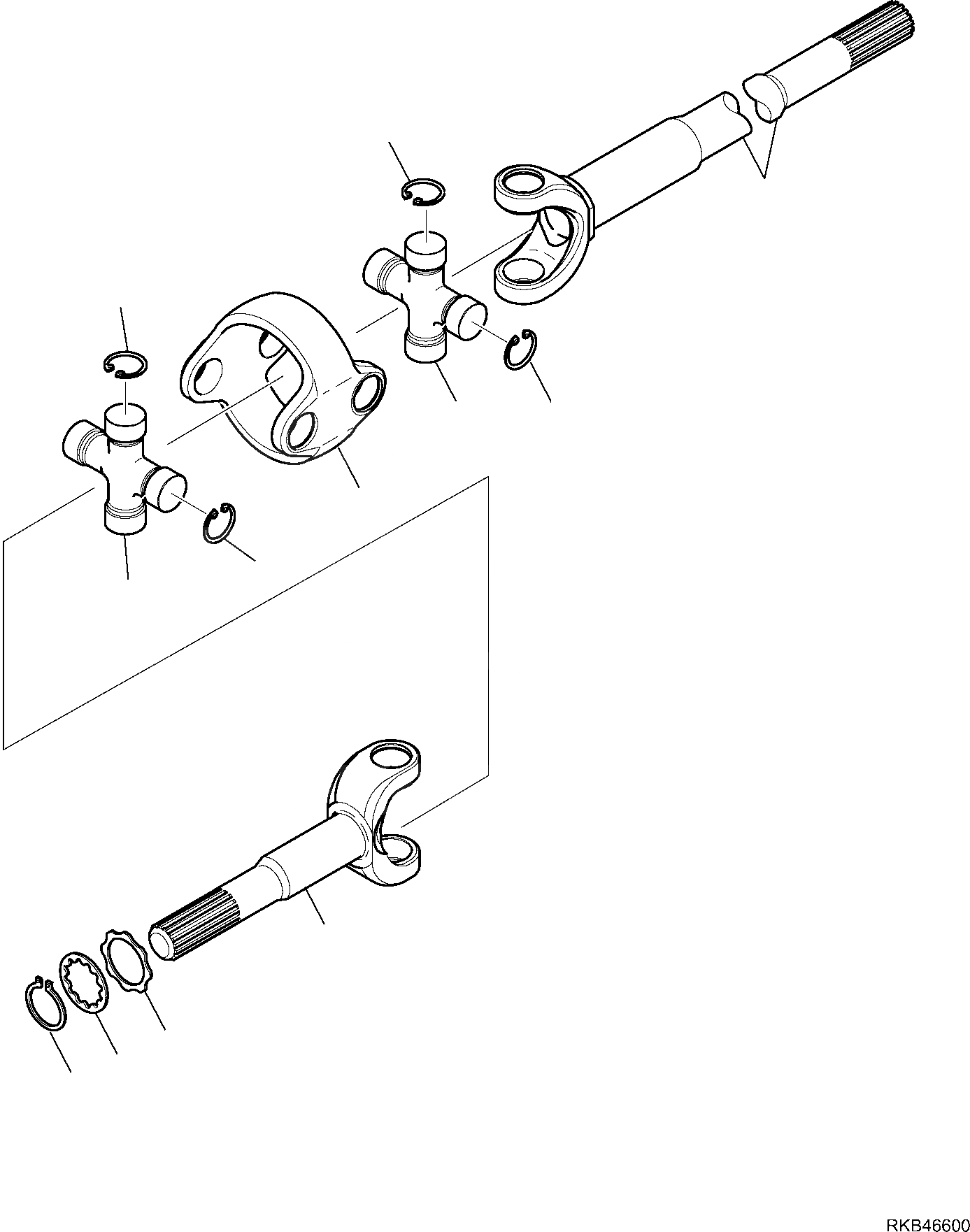 Схема запчастей Komatsu WB97R-5E0 - ПЕРЕДНИЙ МОСТ (/7) РАМА