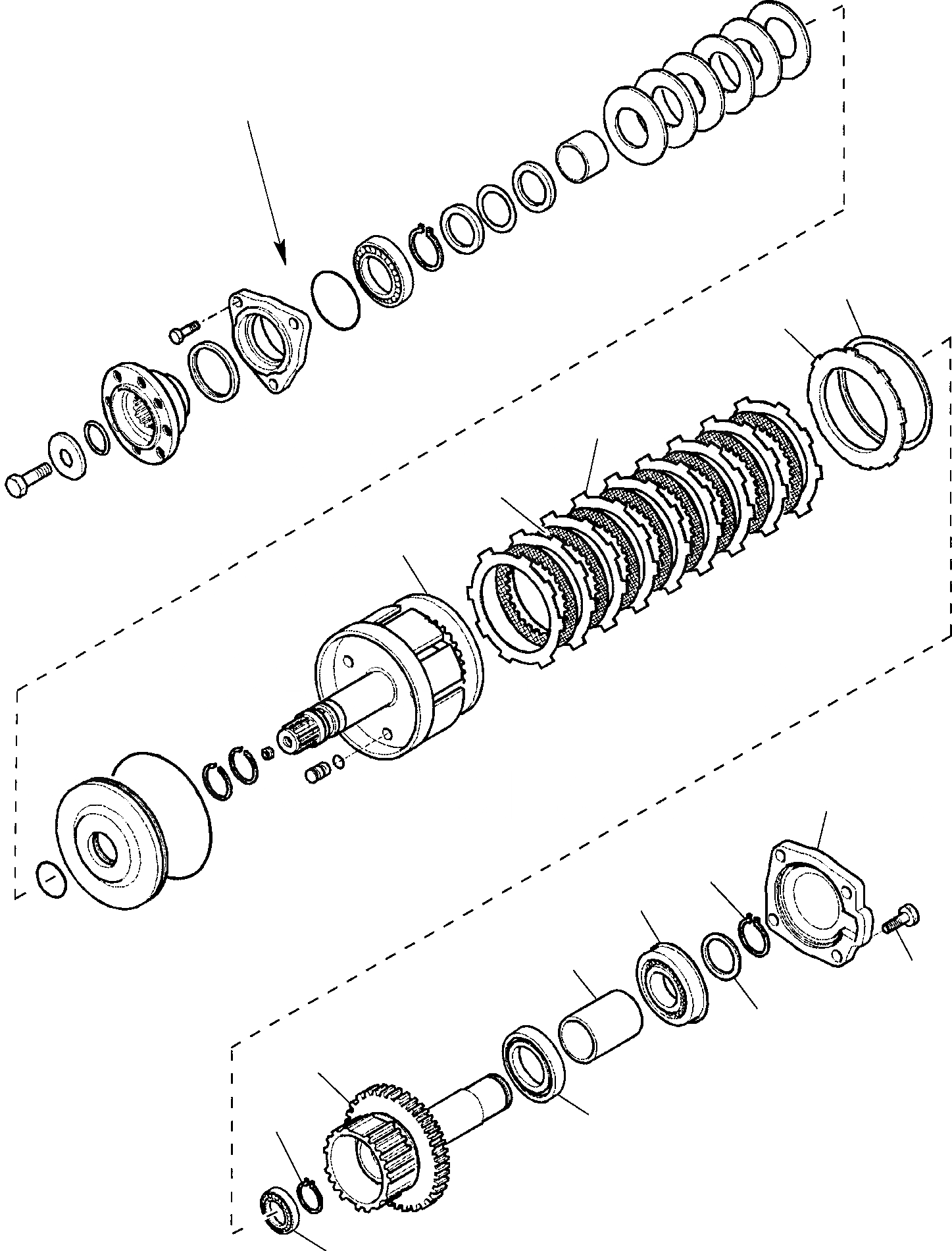 Схема запчастей Komatsu WB97R-2 - ТРАНСМИССИЯ (9/) РАМА