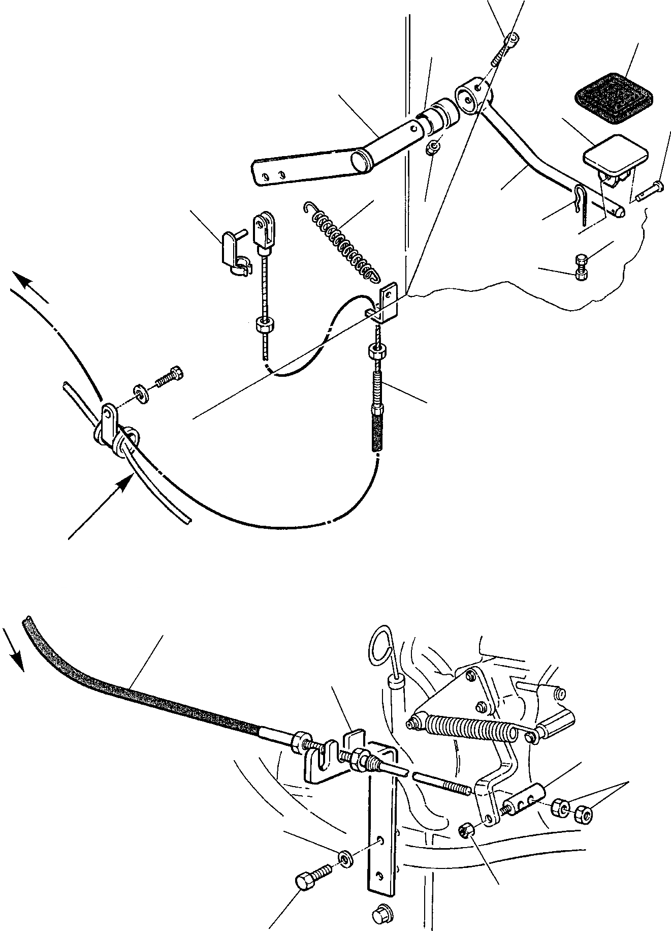 Схема запчастей Komatsu WB97R-2 - ПЕДАЛЬ УПРАВЛ-Я ПОДАЧ. ТОПЛИВА СИСТЕМА УПРАВЛЕНИЯ