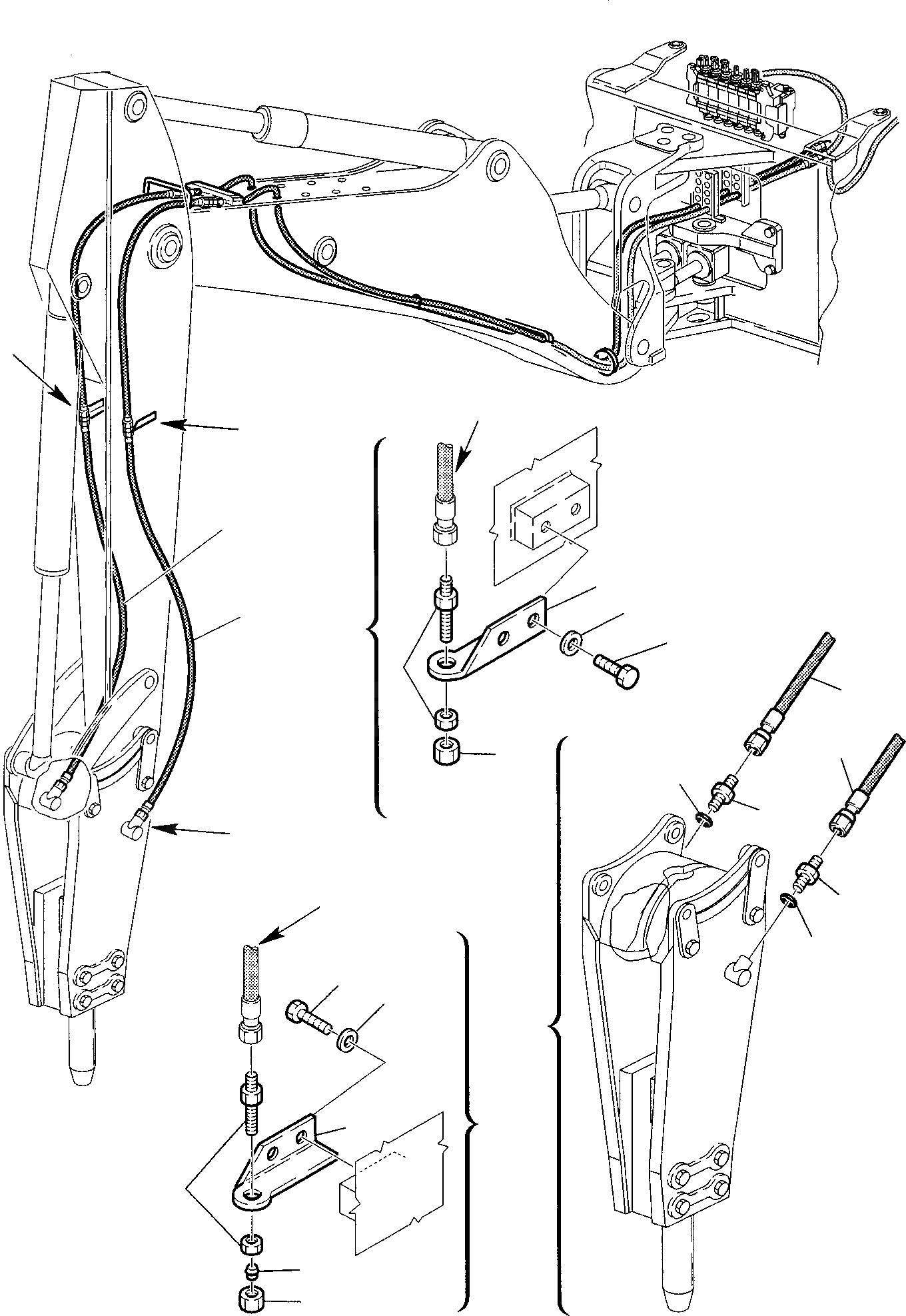 Схема запчастей Komatsu WB97R-2 - ГИДРОЛИНИЯ (МОЛОТ) (/) ГИДРАВЛИКА РАБОЧЕЕ ОБОРУДОВАНИЕ