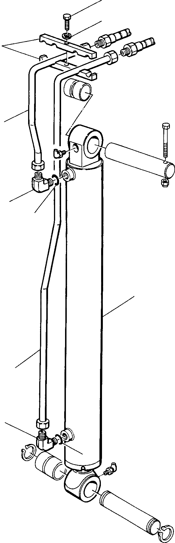 Схема запчастей Komatsu WB97R-2 - ЦИЛИНДР ФИКСИР. РУКОЯТИ РАБОЧЕЕ ОБОРУДОВАНИЕ