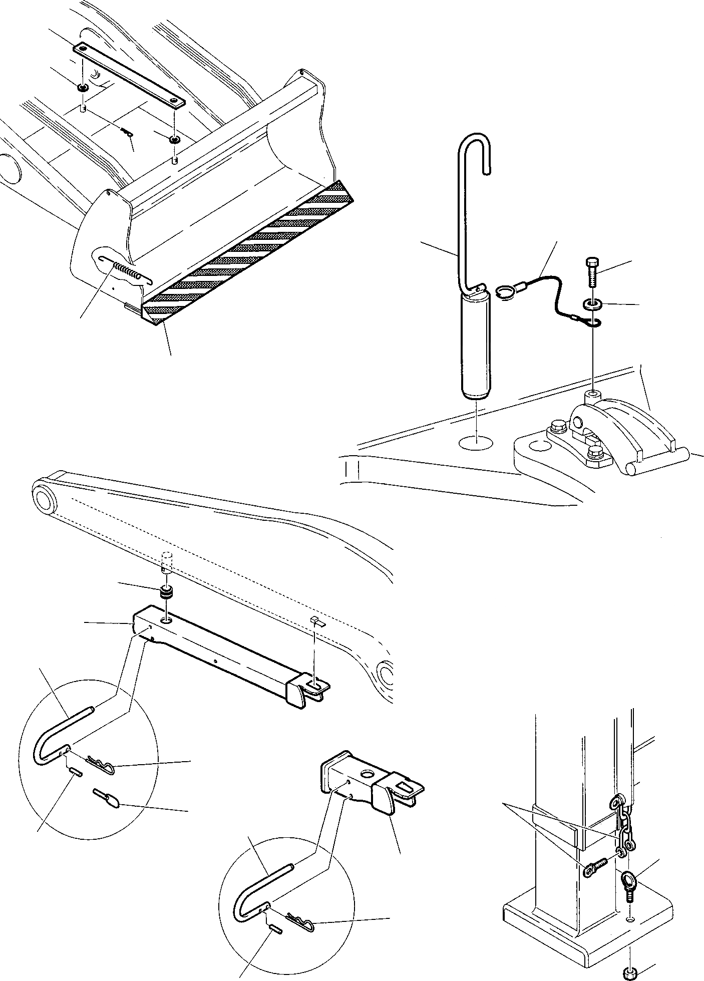 Схема запчастей Komatsu WB97R-2 - ОБОРУД-Е МАРКИРОВКА