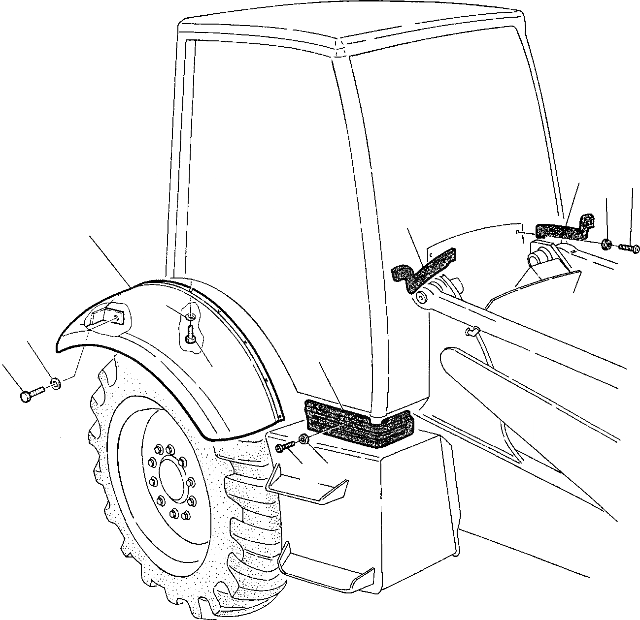 Схема запчастей Komatsu WB97R-2 - КРЫШКИ (/) ЧАСТИ КОРПУСА И КАБИНА