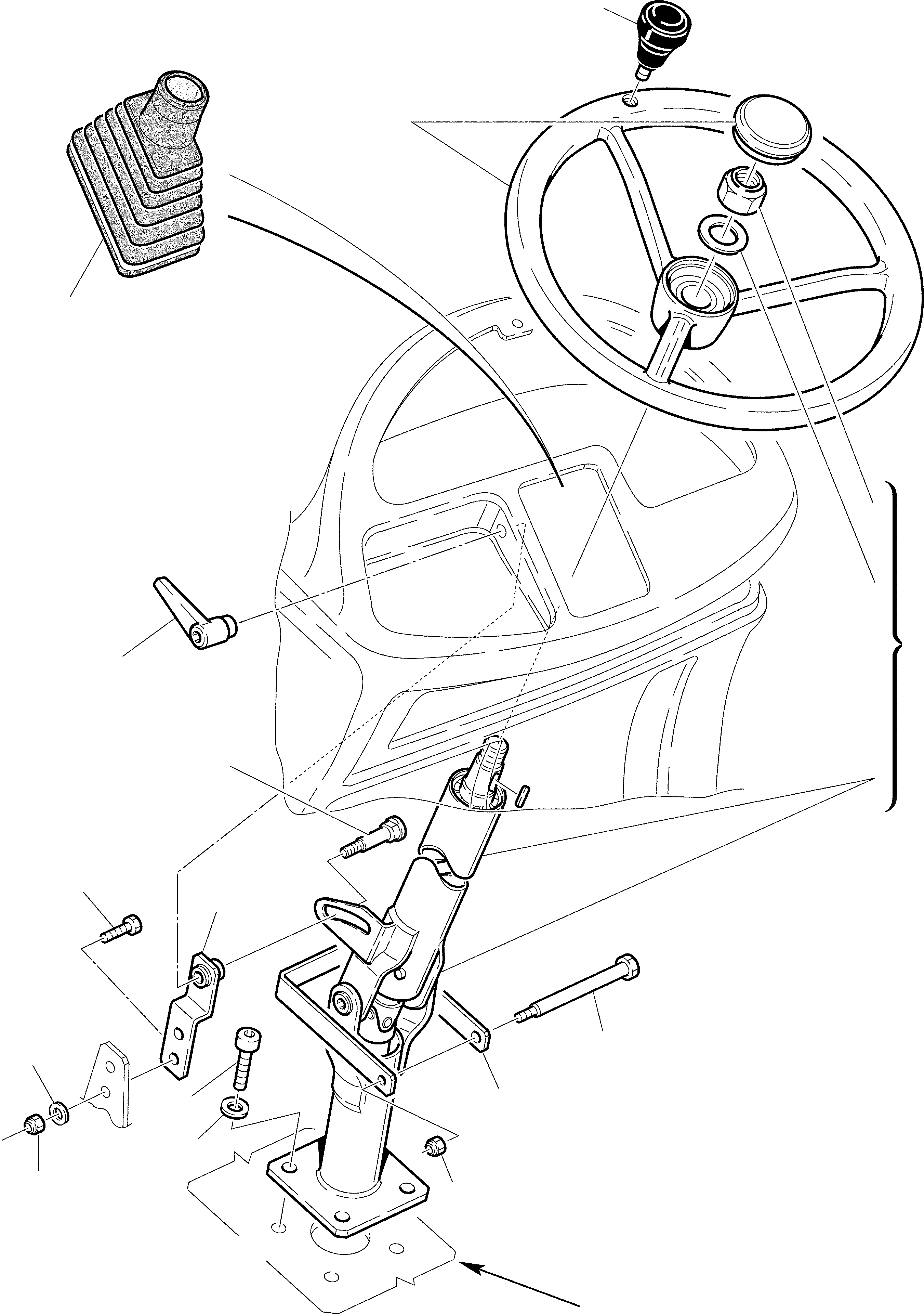 Схема запчастей Komatsu WB97R-2 - СИСТЕМА РУЛ. УПРАВЛ-Я ГИДРАВЛИКА РАБОЧЕЕ ОБОРУДОВАНИЕ