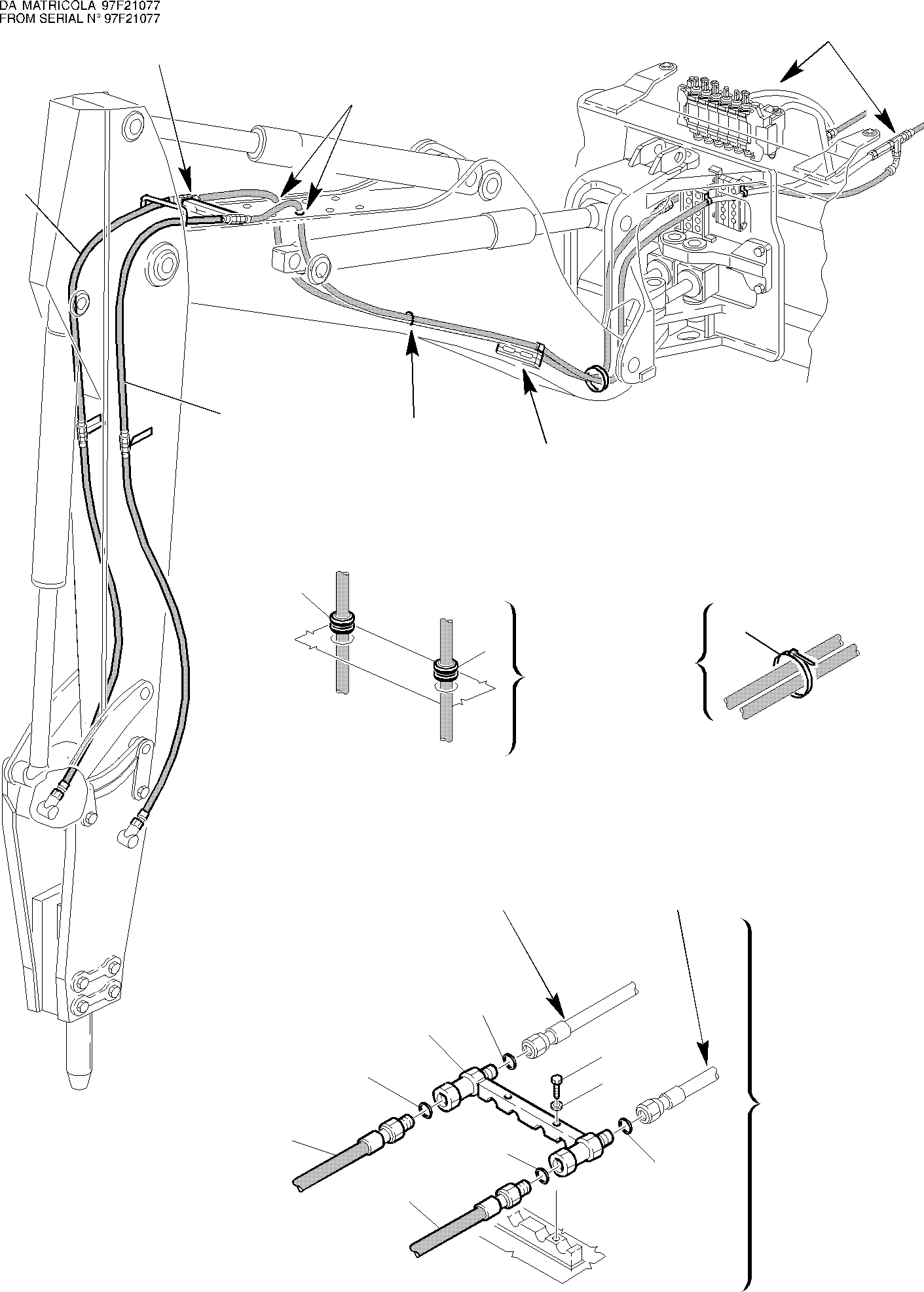 Схема запчастей Komatsu WB97R-2 - ГИДРОЛИНИЯ (МОЛОТ) (/) ГИДРАВЛИКА РАБОЧЕЕ ОБОРУДОВАНИЕ